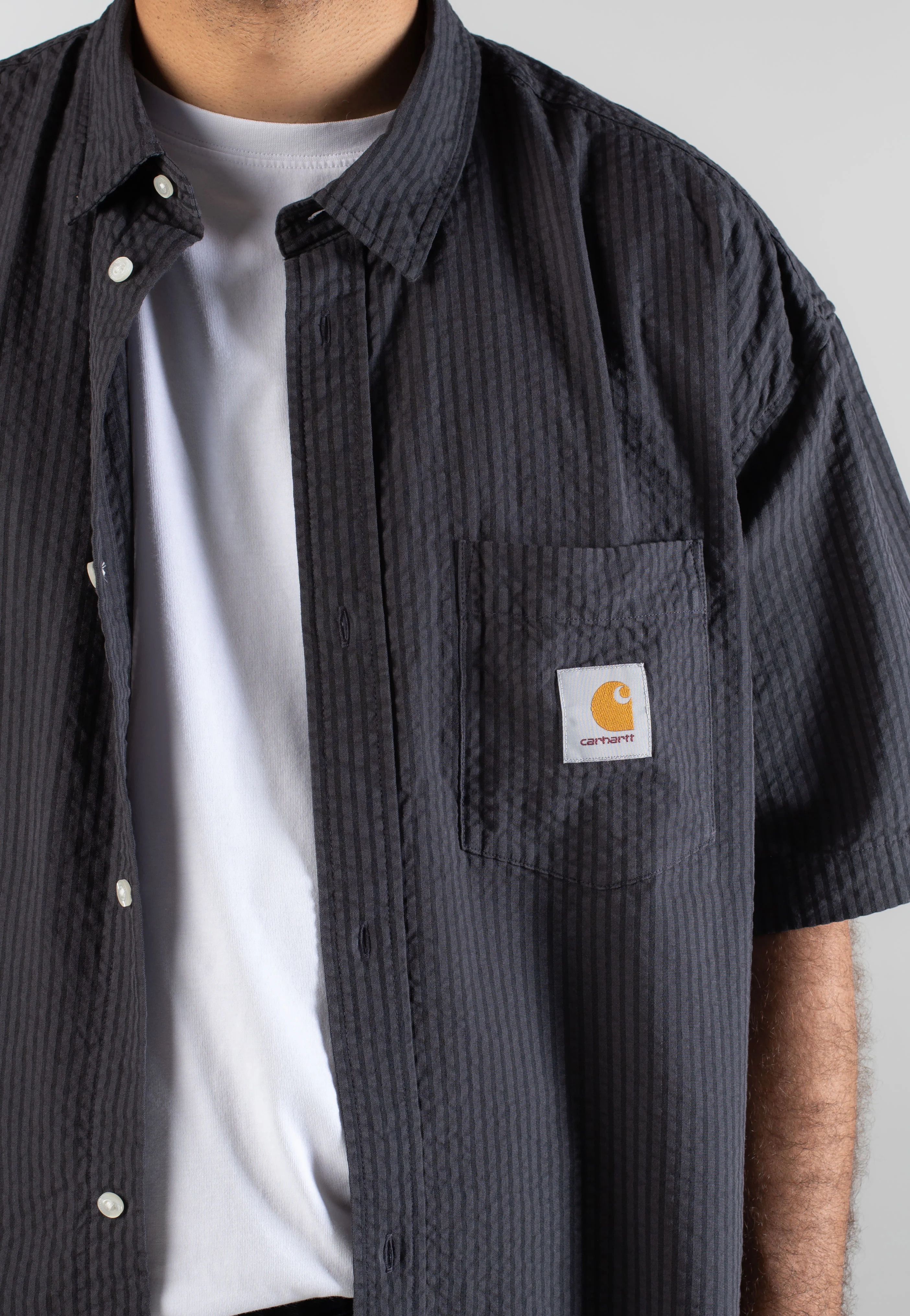 Carhartt WIP - Toland Toland Stripe/Black - Shirt - Image 7