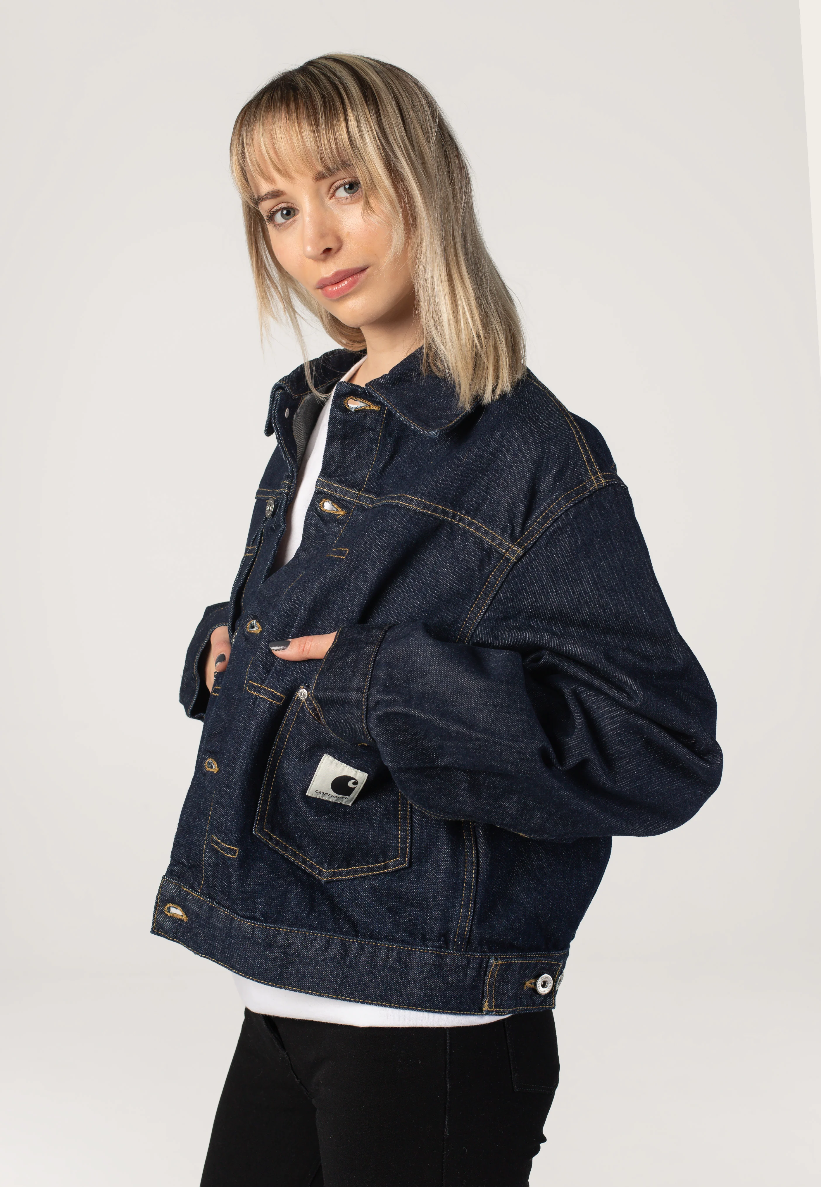 Carhartt WIP - W' Belmar Rinsed Blue - Jacket - Image 5