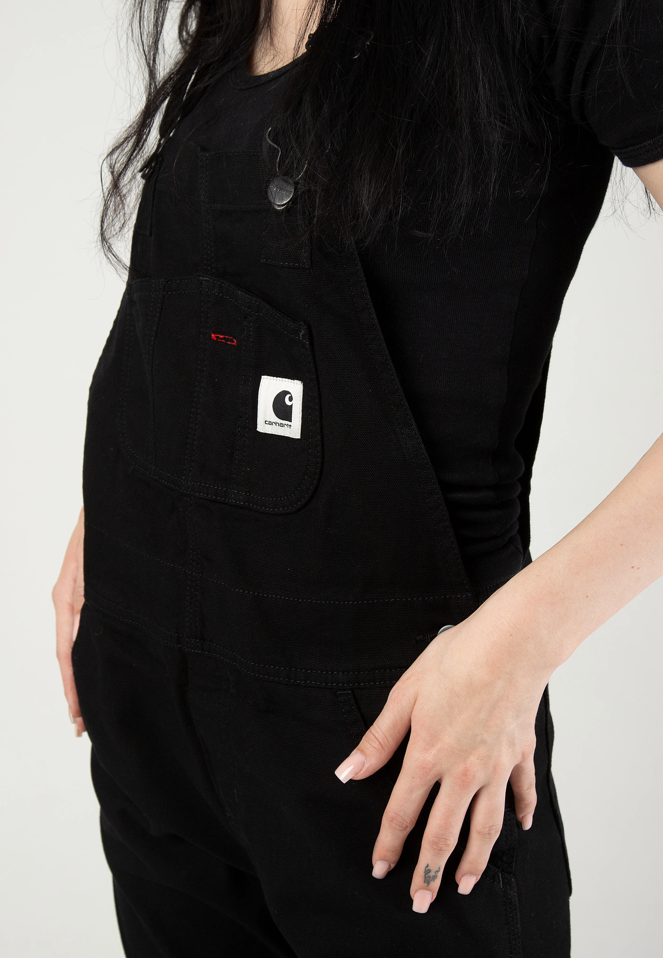 Carhartt WIP - W' Bib Overall Rinsed Black - Dungarees - Image 3