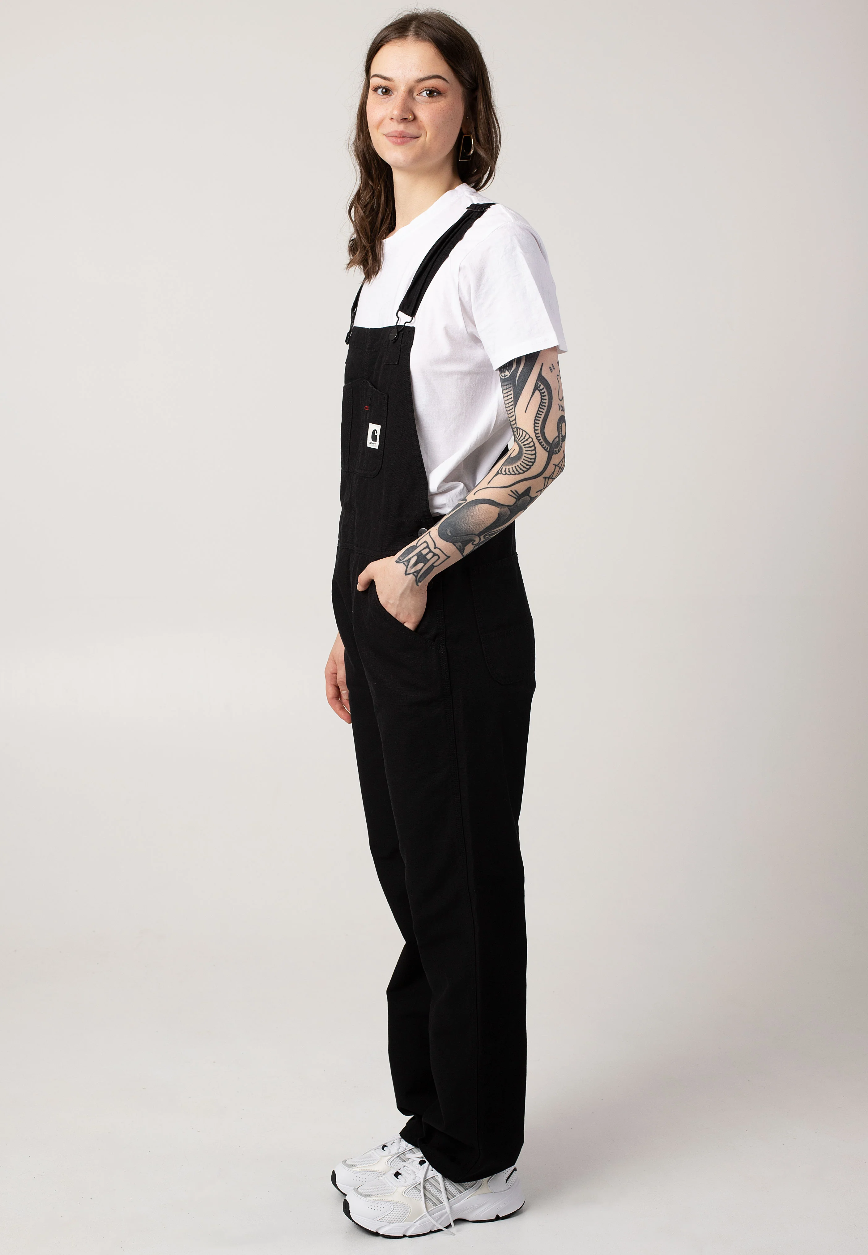 Carhartt WIP - W' Bib Overall Straight Rinsed Black - Pants - Image 4