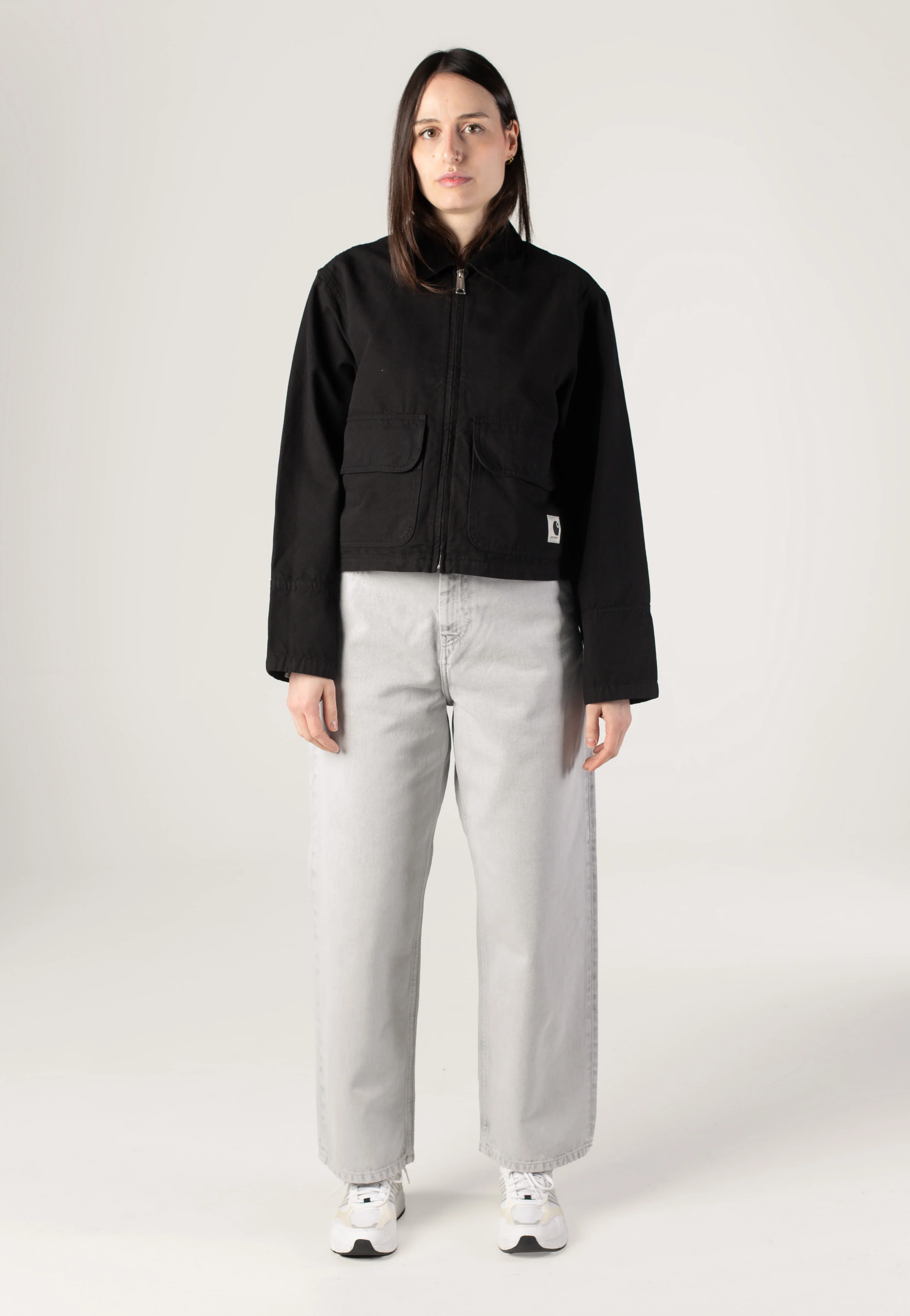 Carhartt WIP - W' Brandon Chalk Wash Black - Pants - Image 8
