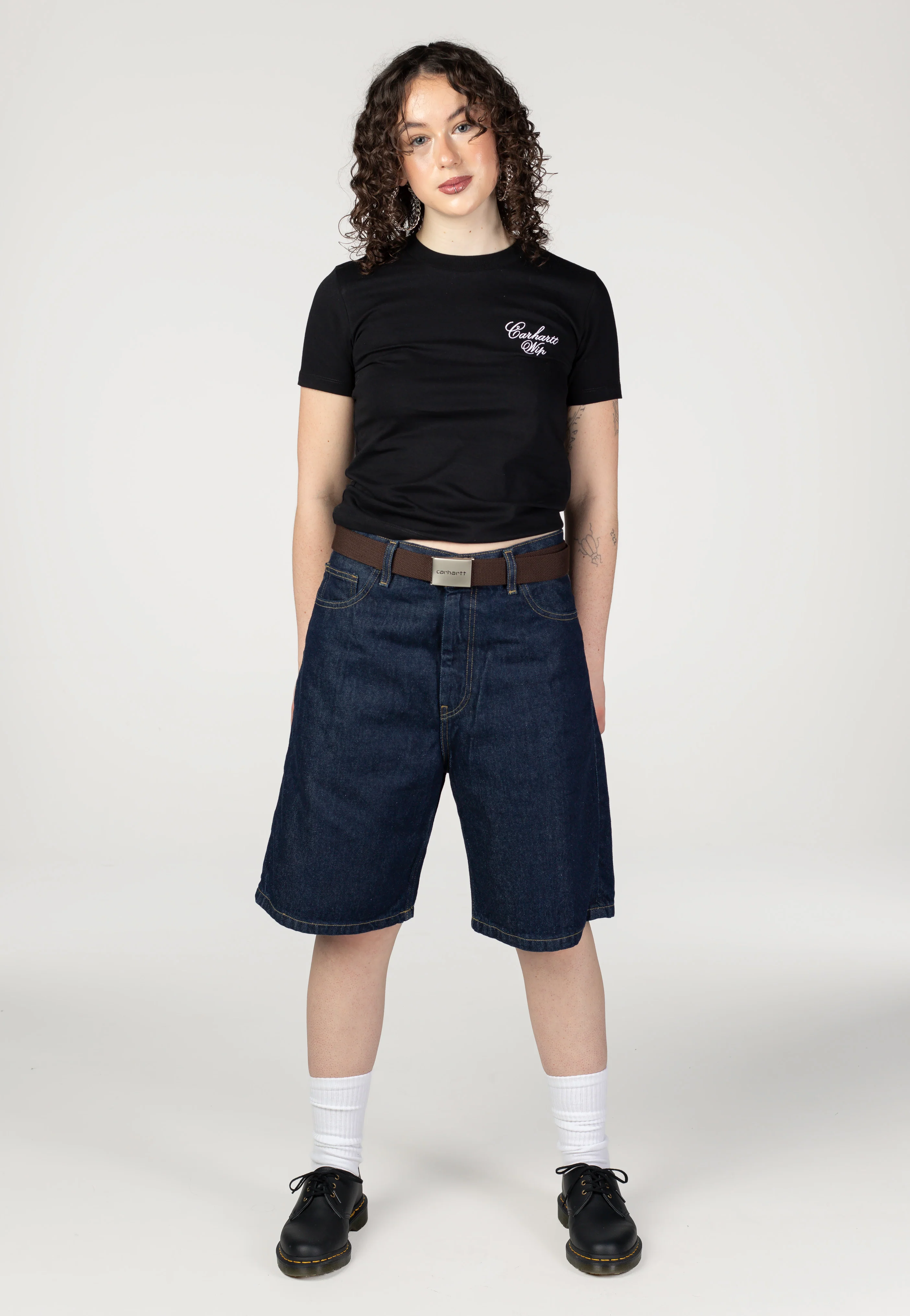 Carhartt WIP - W' Brandon Rinsed Blue - Shorts - Image 2