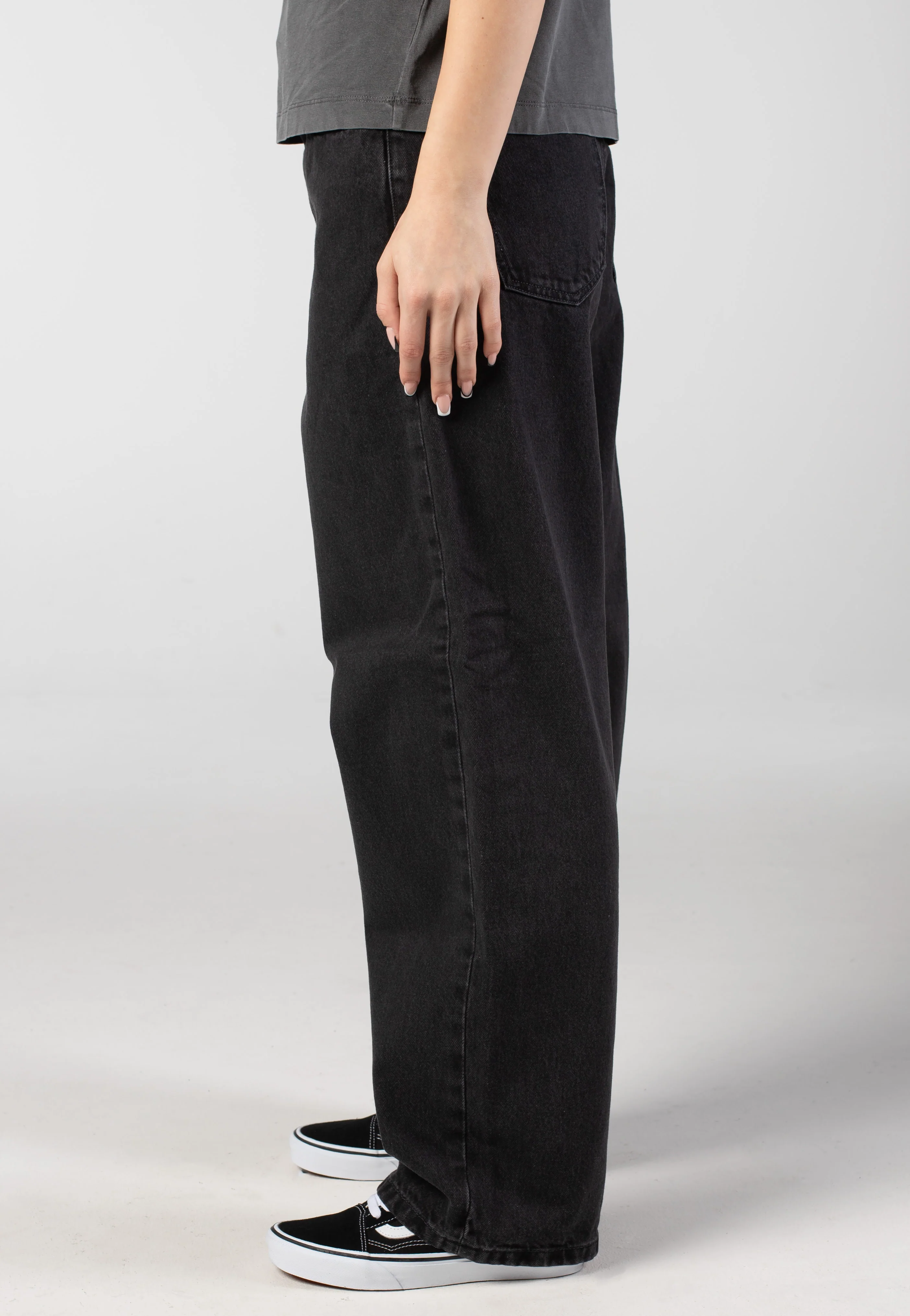 Carhartt WIP - W' Brandon Stone Washed Black - Pants - Image 6