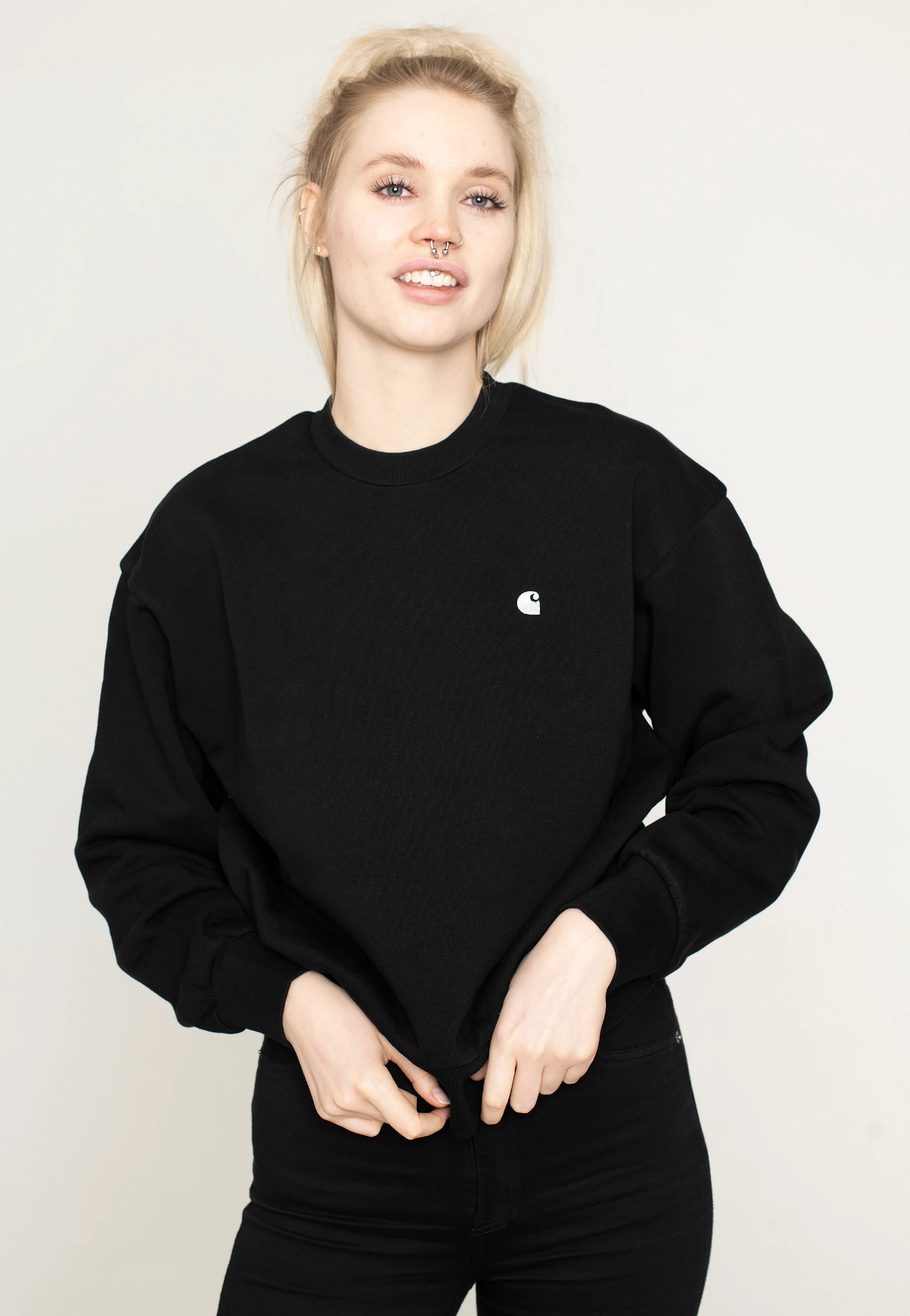 Carhartt WIP - W' Casey Black/Silver - Sweater - Image 2