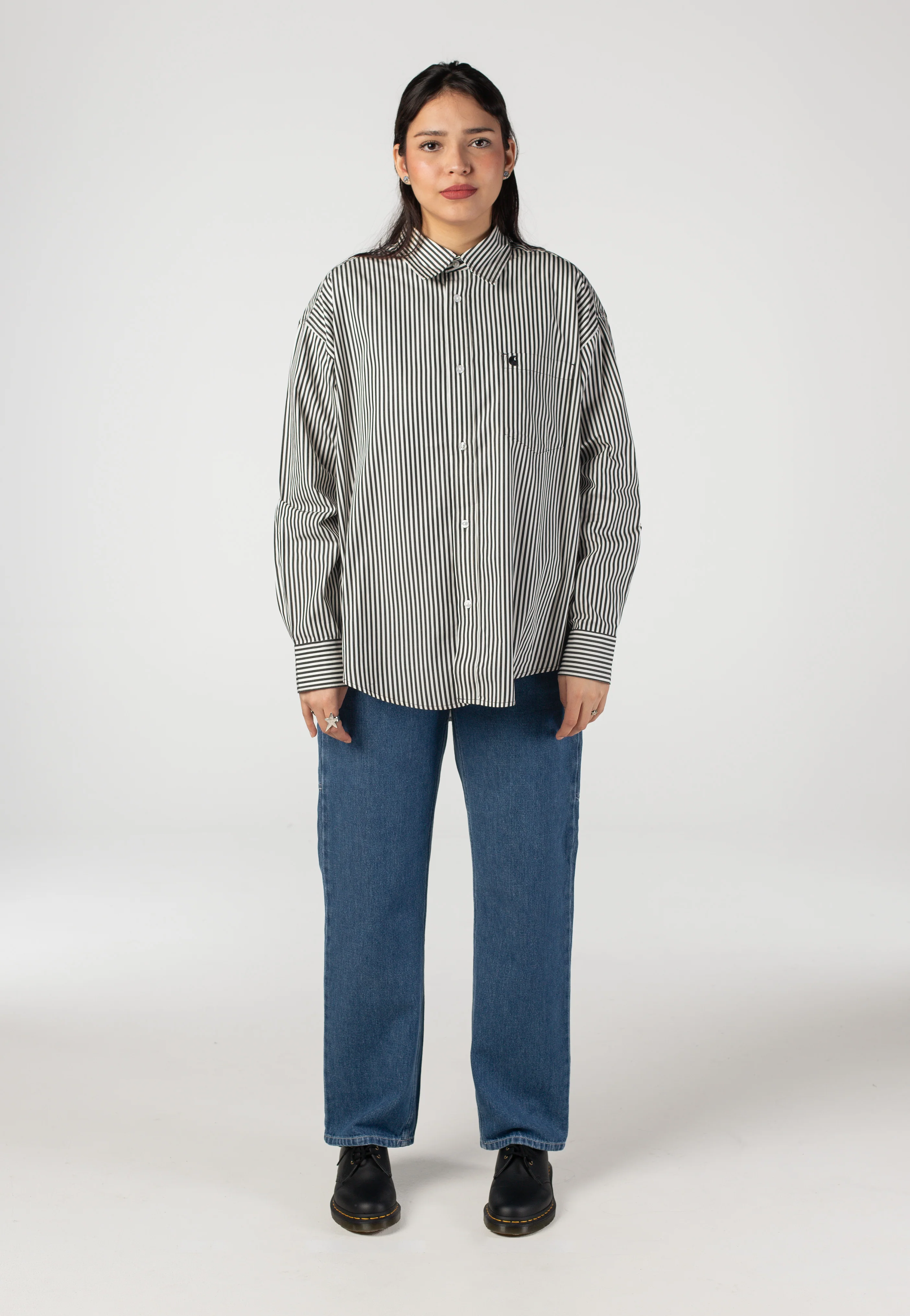 Carhartt WIP - W‘ Daldry Daldry Stripe Black/Wax - Shirt - Image 9