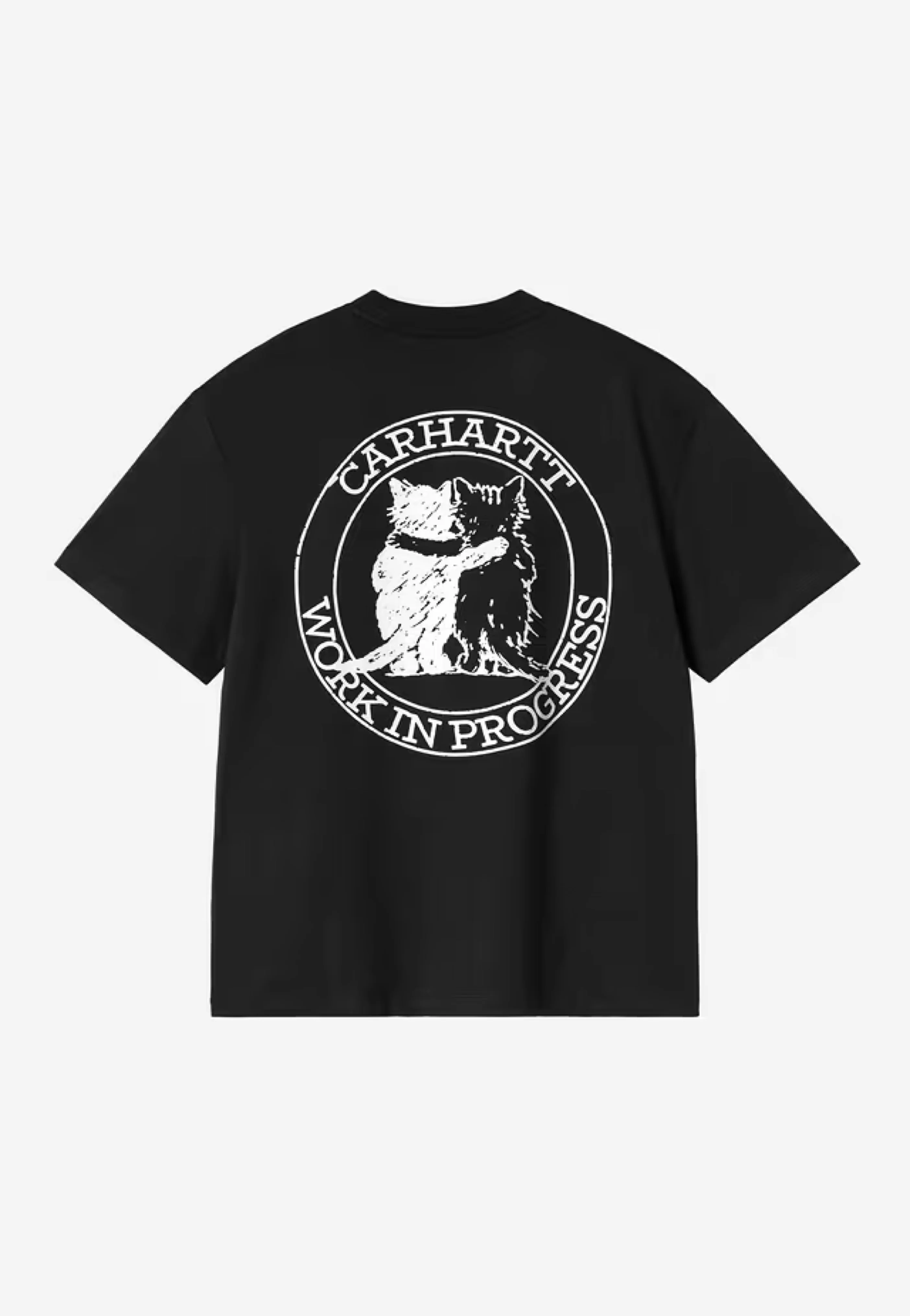 W' Hugging Cats Black - T-Shirt - Image 10
