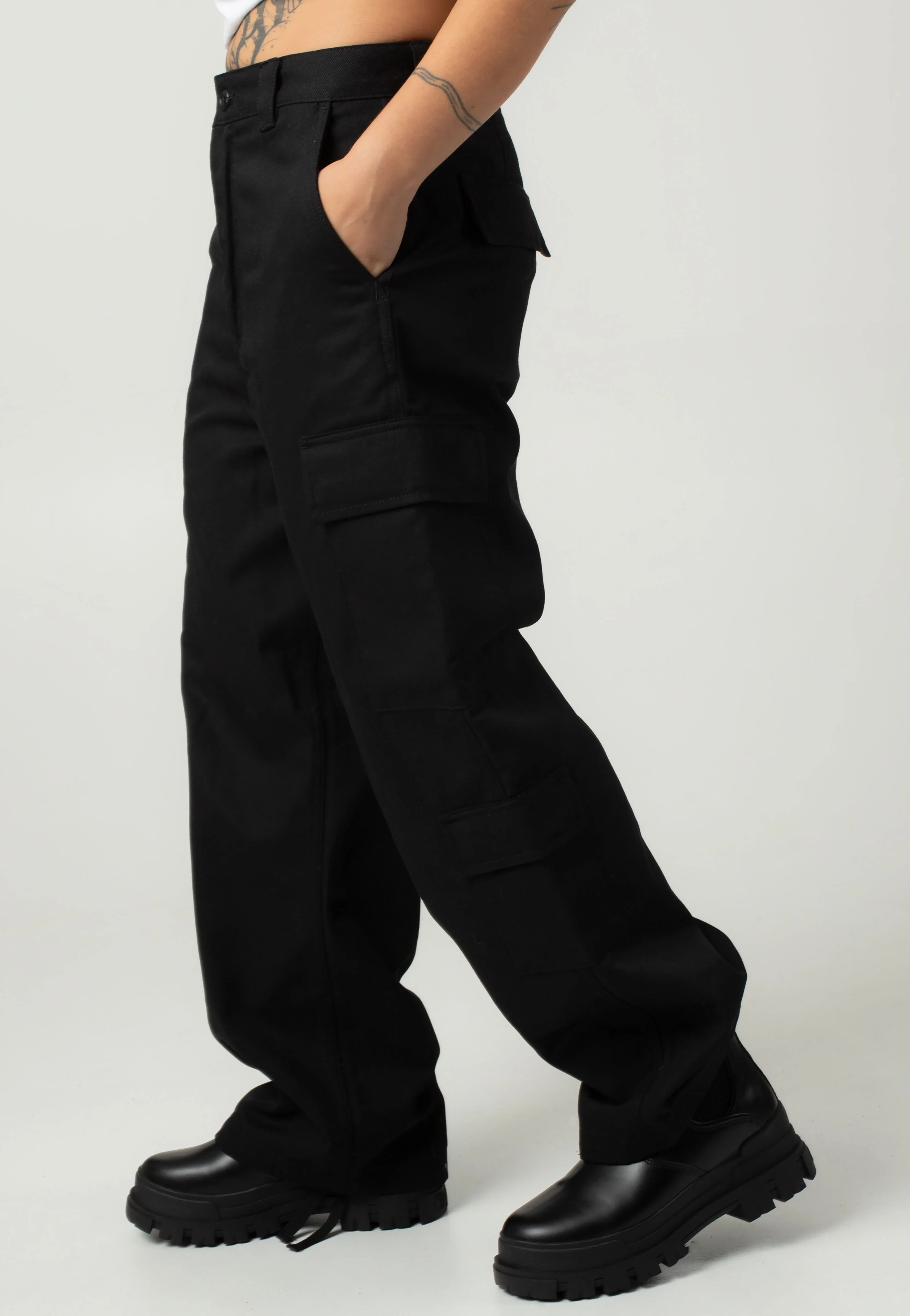 Carhartt WIP - W' Kingsley Rigid Black - Pants - Image 4