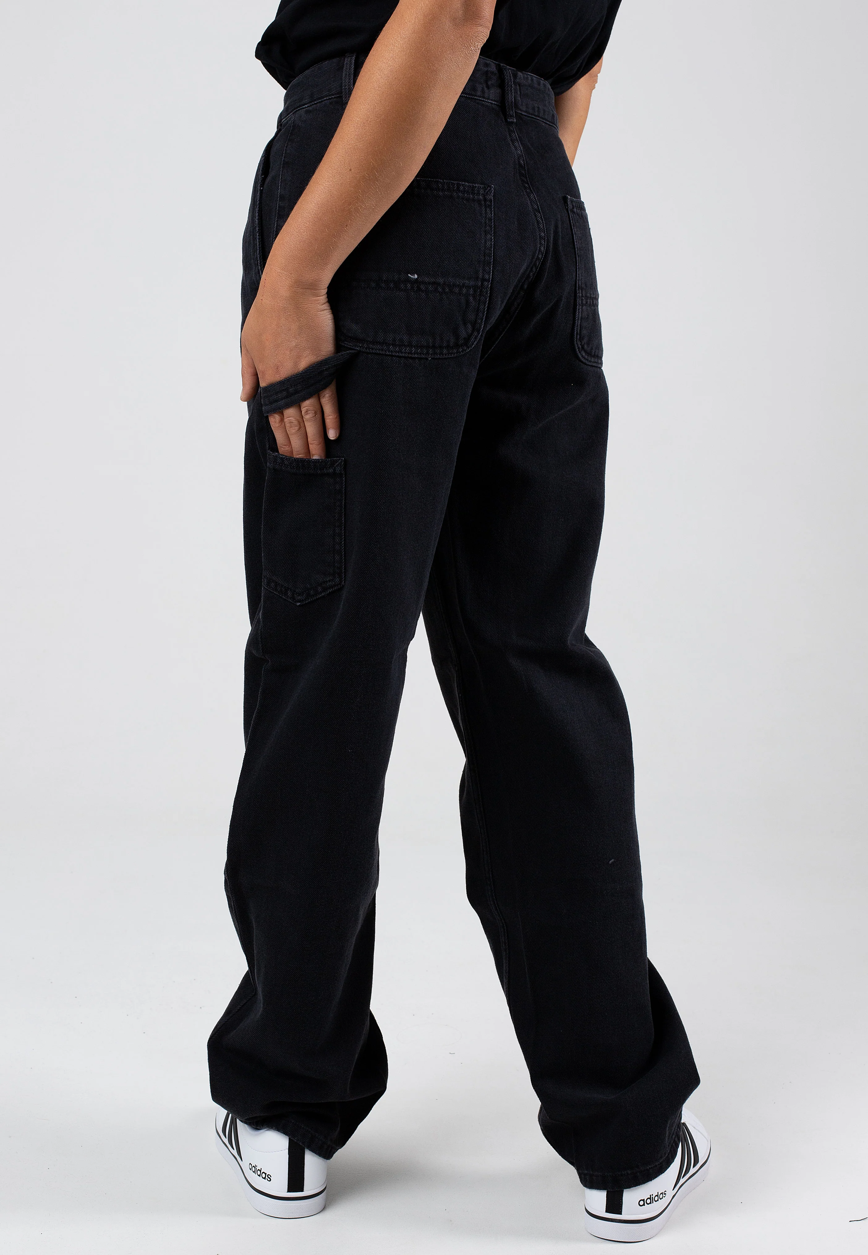 Carhartt WIP - W' Pierce Straight Stone Washed Black - Jeans - Image 6