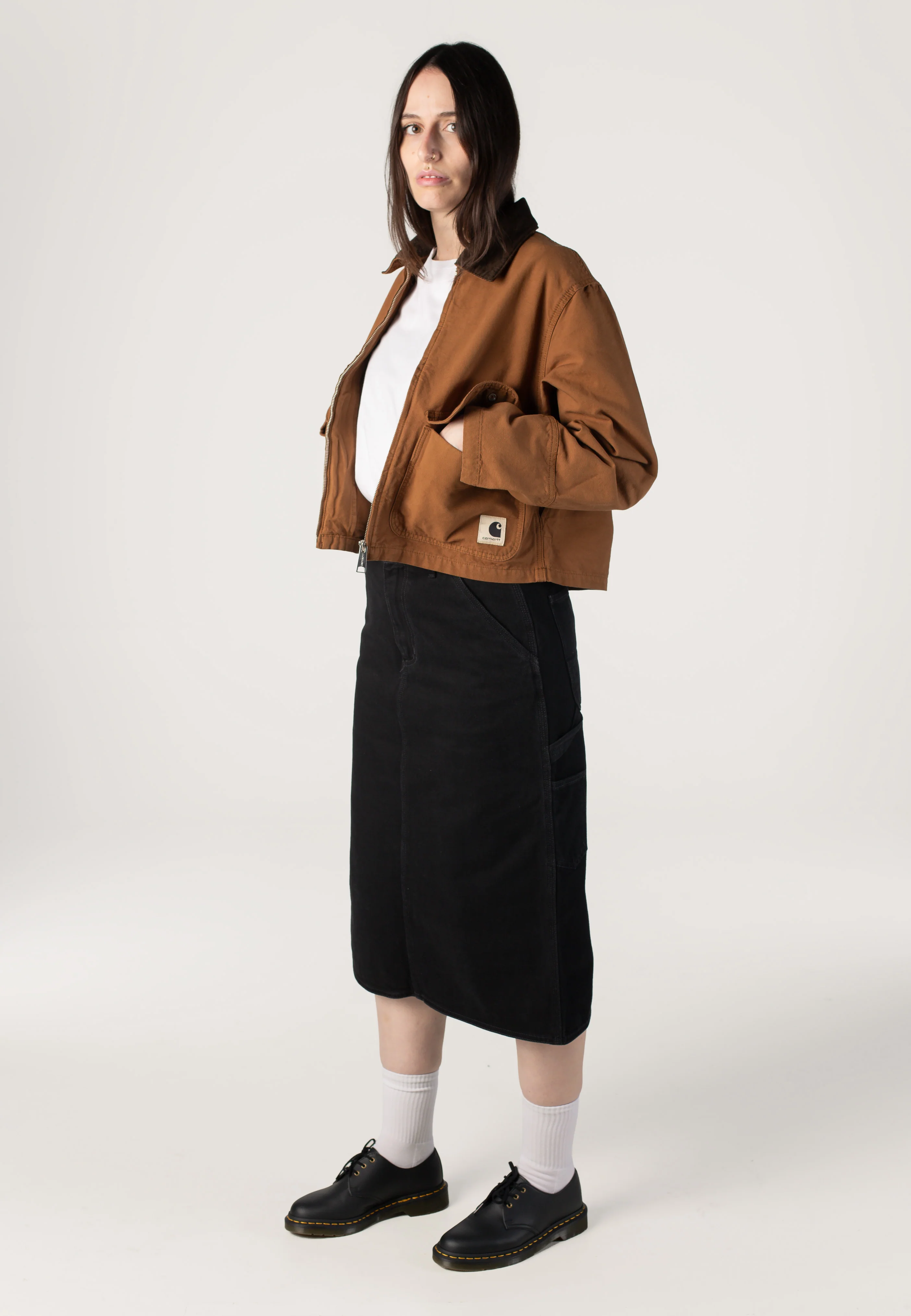 Carhartt WIP - W' Prescott Garment Dyed Hamilton Brown/Tobacco - Jacket - Image 13