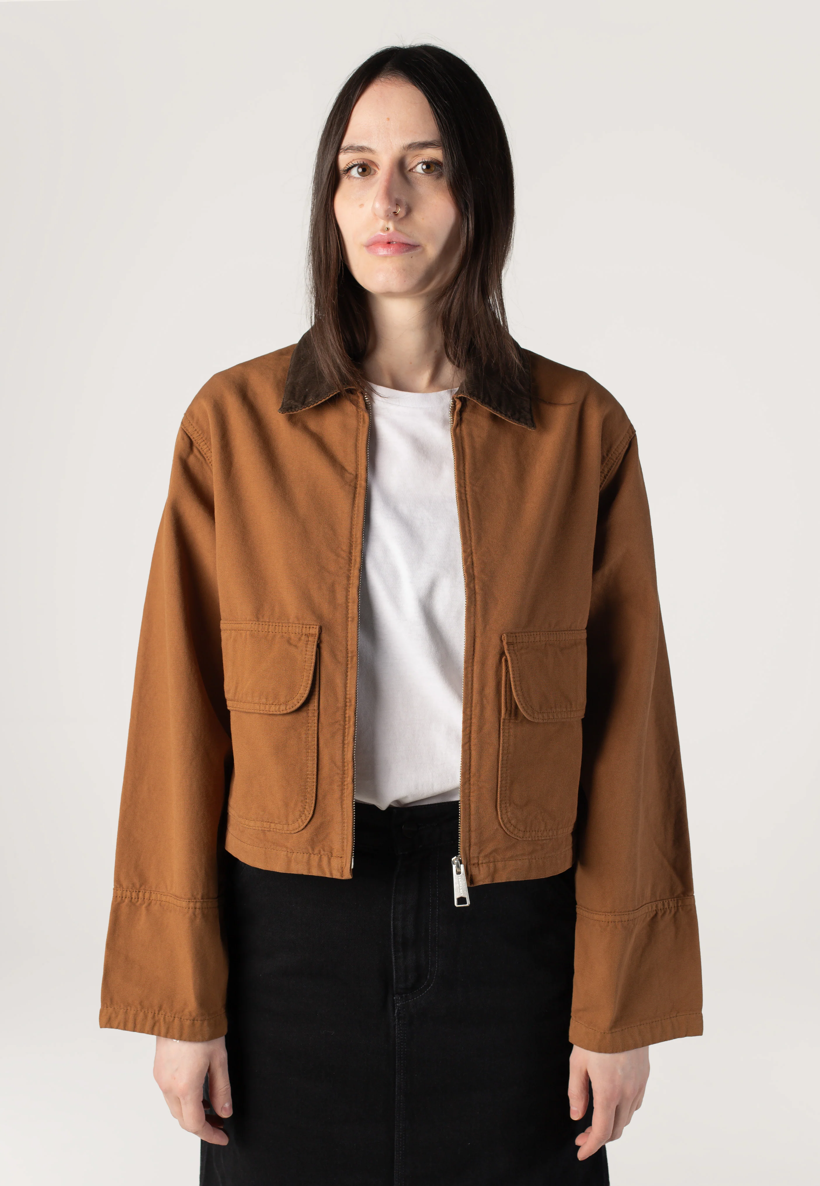 Carhartt WIP - W' Prescott Garment Dyed Hamilton Brown/Tobacco - Jacket - Image 14