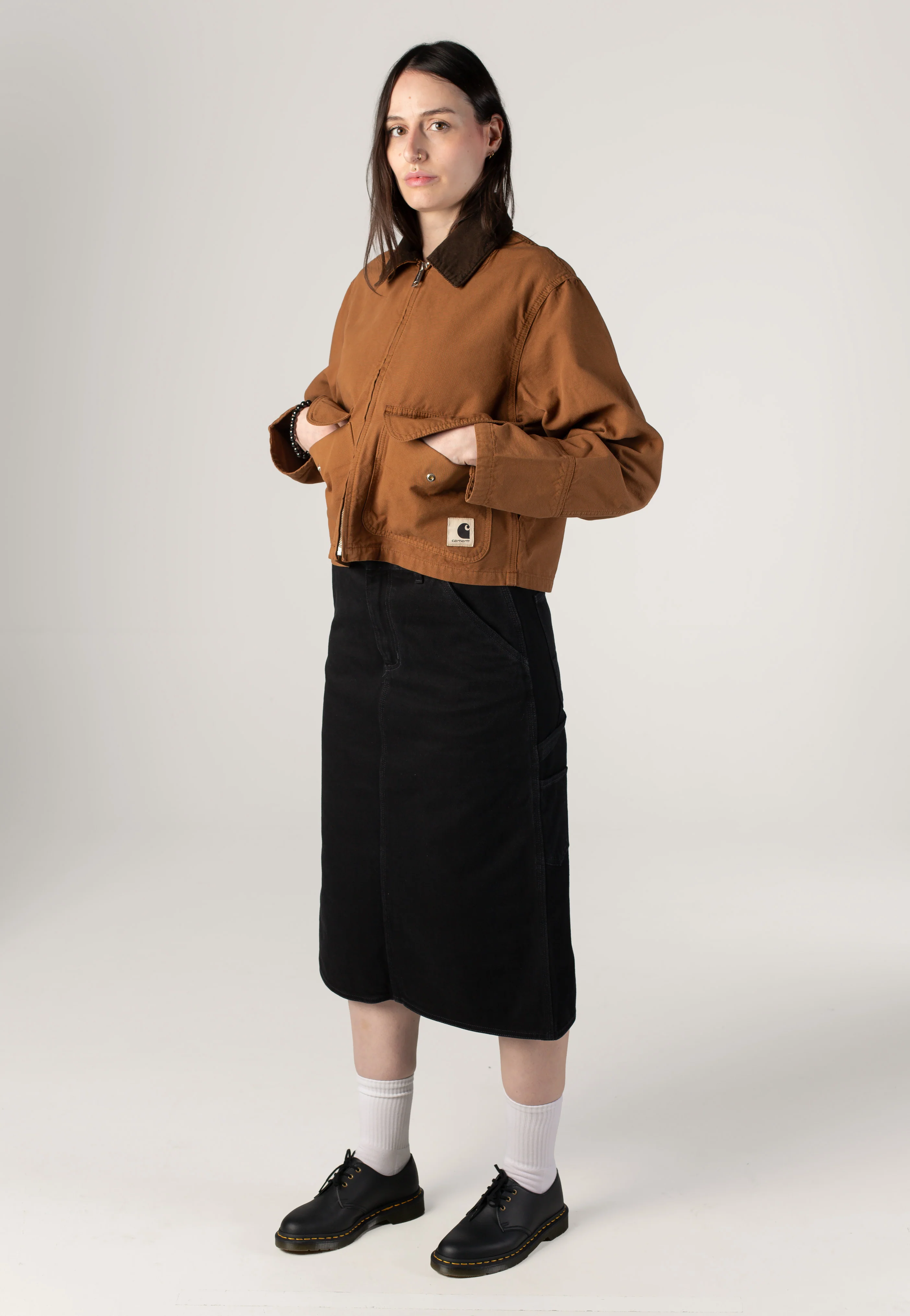 Carhartt WIP - W' Prescott Garment Dyed Hamilton Brown/Tobacco - Jacket - Image 2