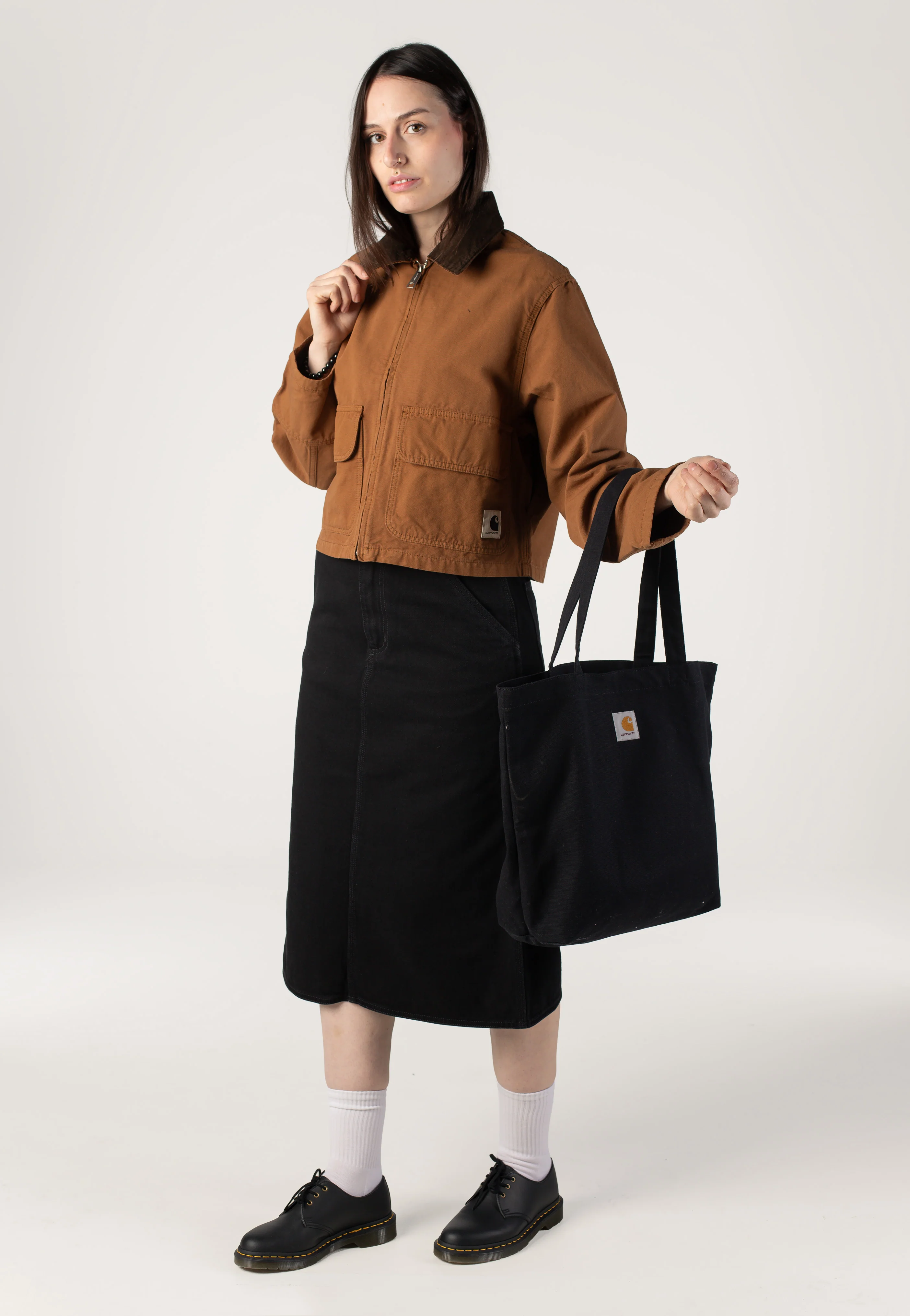 Carhartt WIP - W' Prescott Garment Dyed Hamilton Brown/Tobacco - Jacket - Image 8