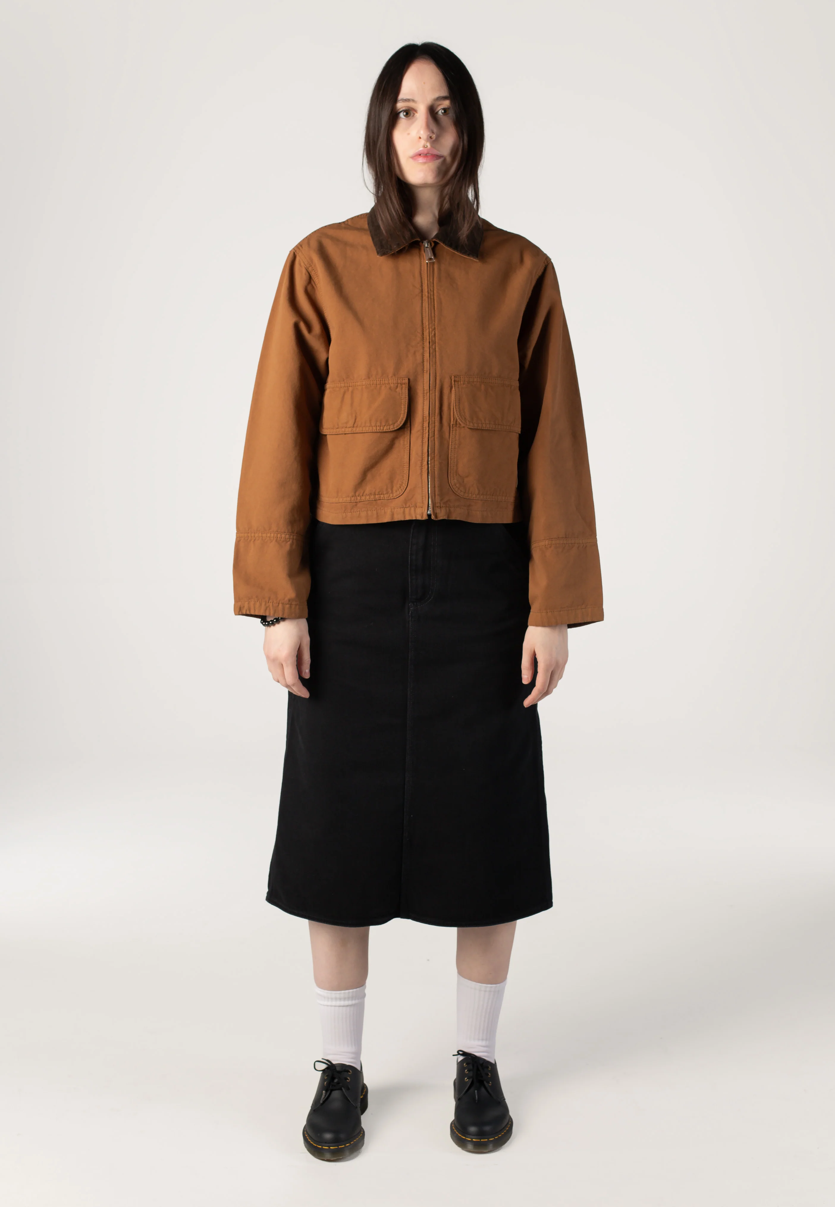 Carhartt WIP - W' Prescott Garment Dyed Hamilton Brown/Tobacco - Jacket - Image 9