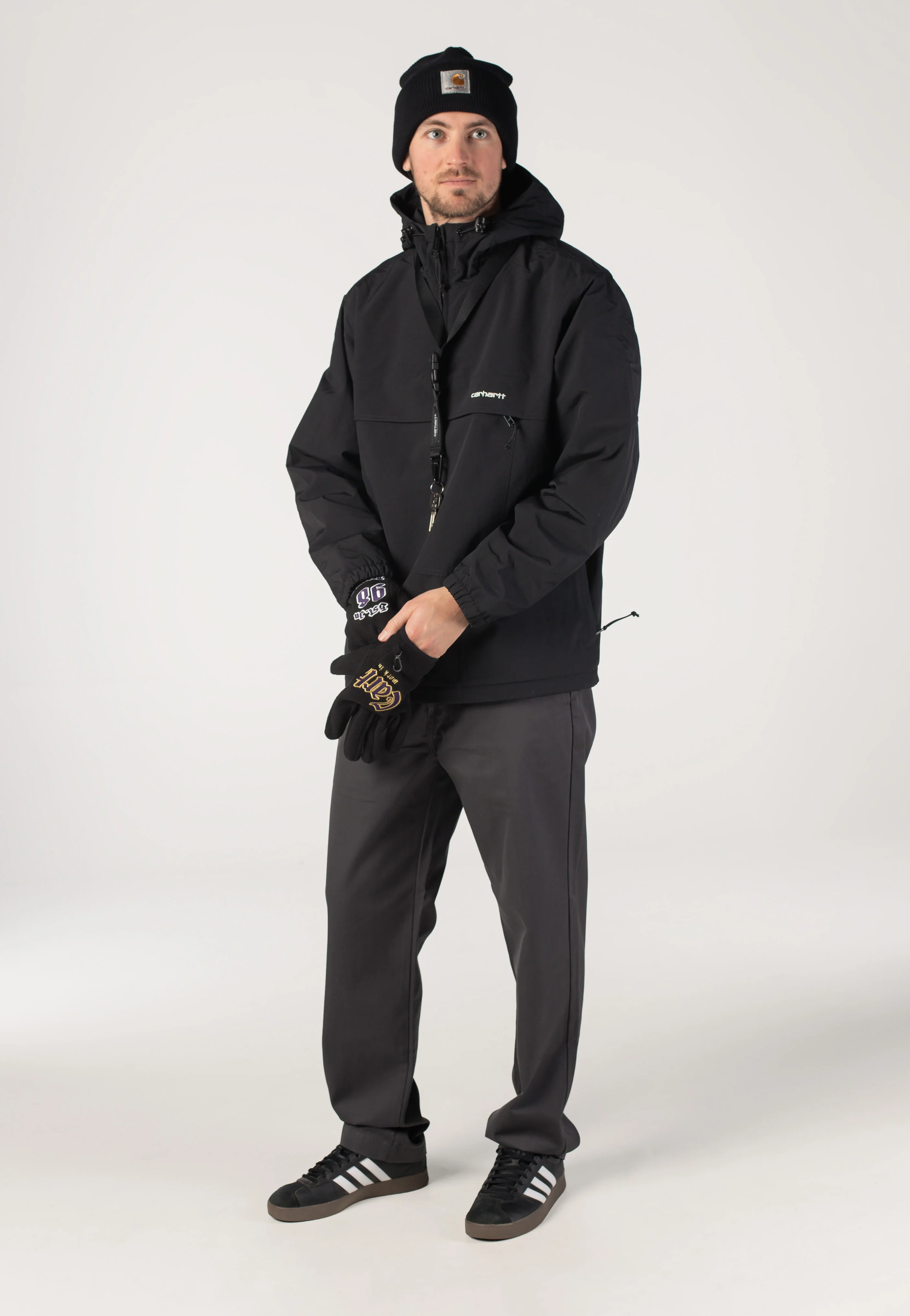 Carhartt WIP - Windbreaker Black/White - Jacket - Image 2