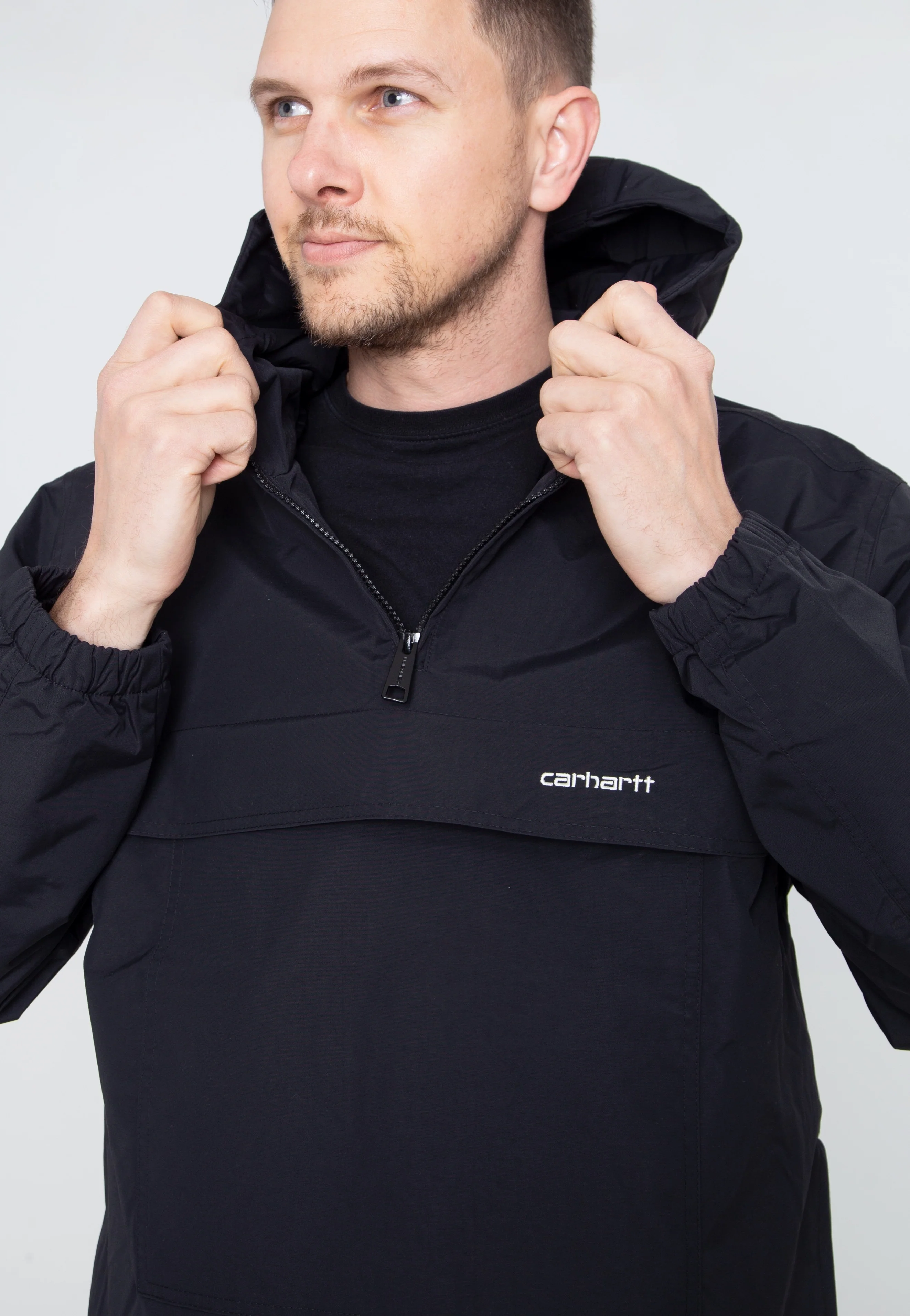 Carhartt WIP - Windbreaker Black/White - Jacket - Image 3