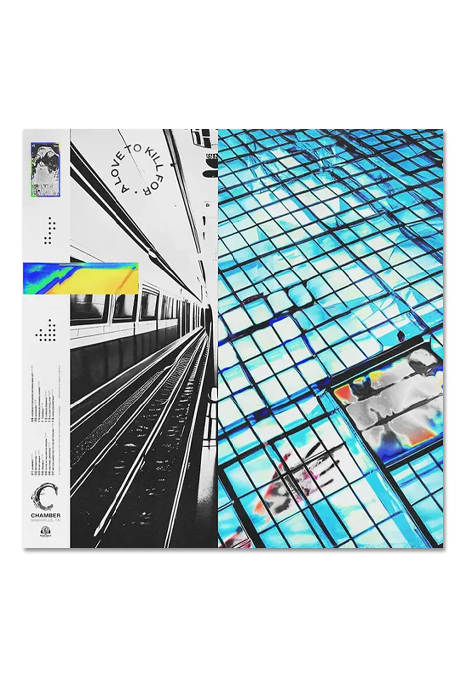 Chamber - A Love To Kill For Clear w/ Black & Blue Smoke w/ Yellow - Splattered Vinyl - Image 2