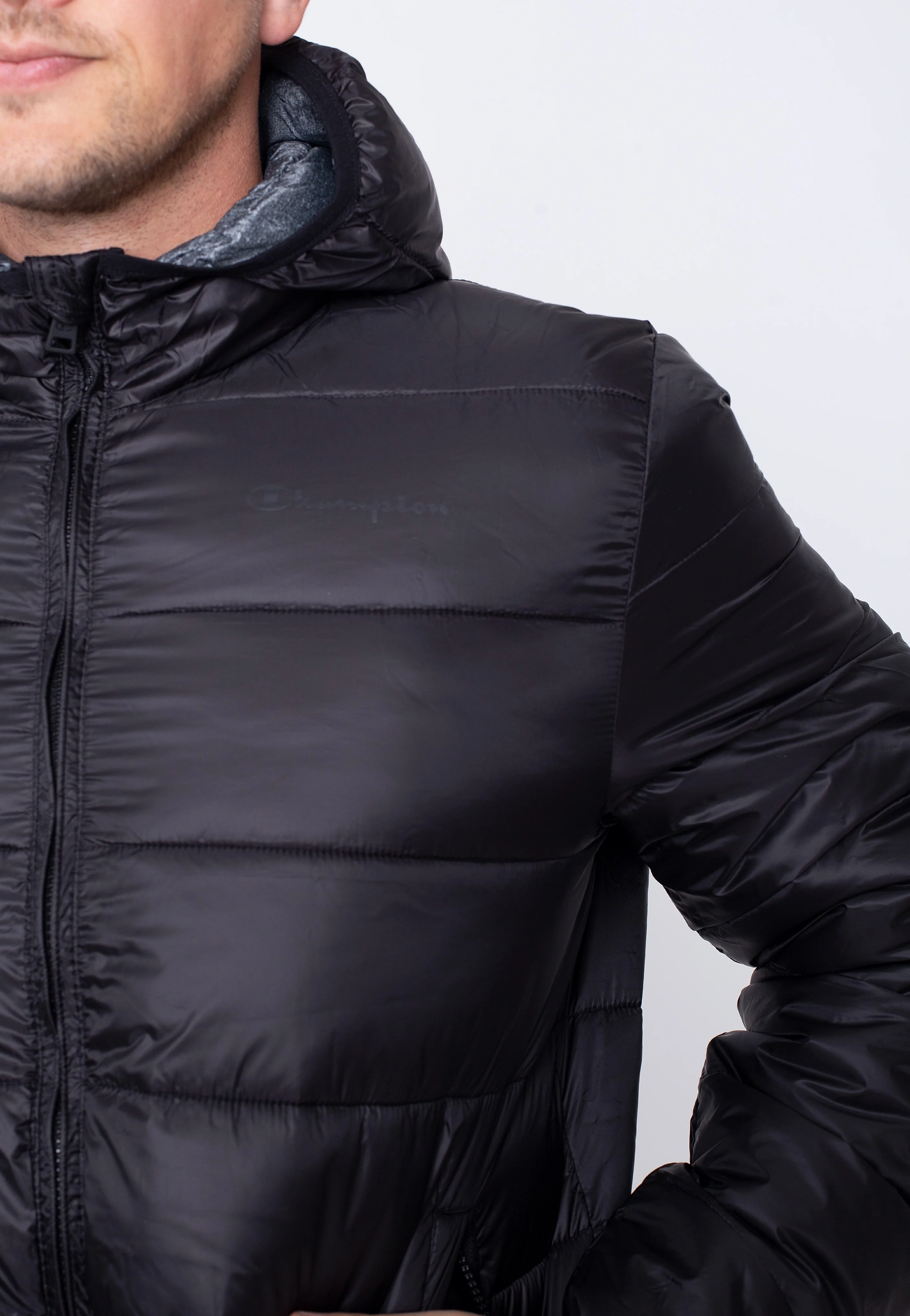 Champion - Hooded Pocket Logo NBK/GRDKM/ALLOVER - Jacket - Image 3