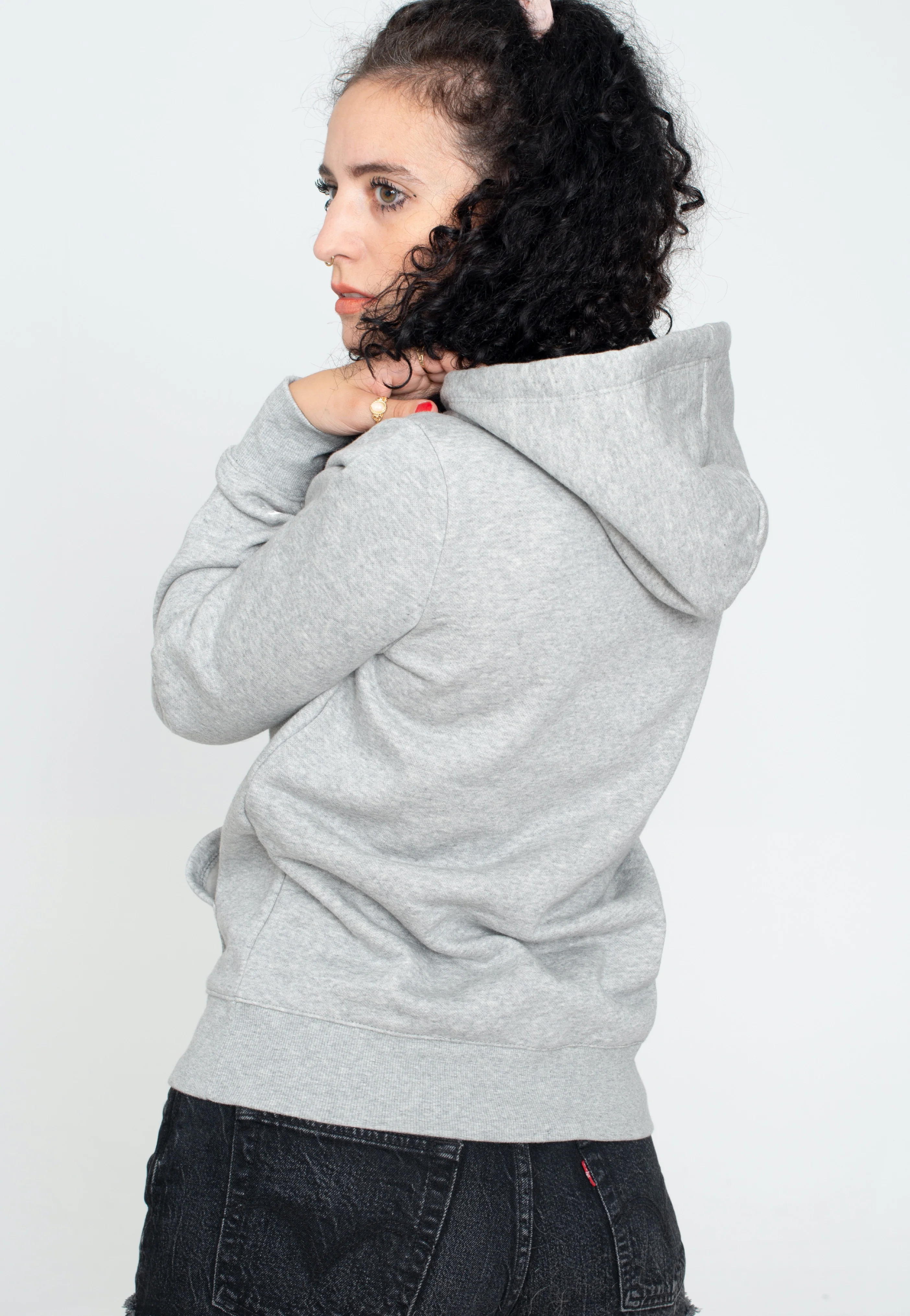 Champion - Hooded Sweatshirt Gray Melange Light - Hoodie - Image 3