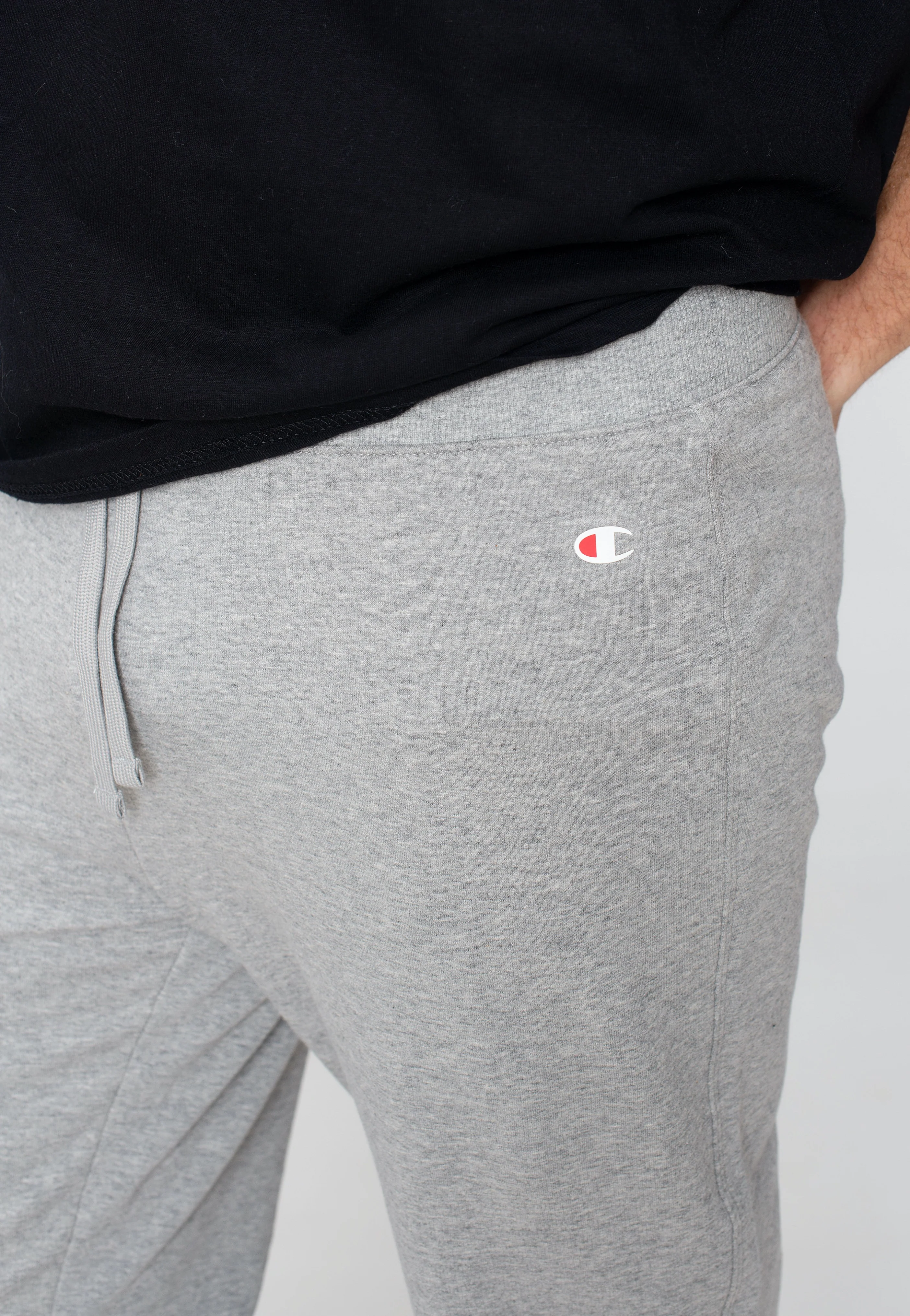 Champion - Rib Cuff Gray Melange Light - Sweat Pants - Image 4