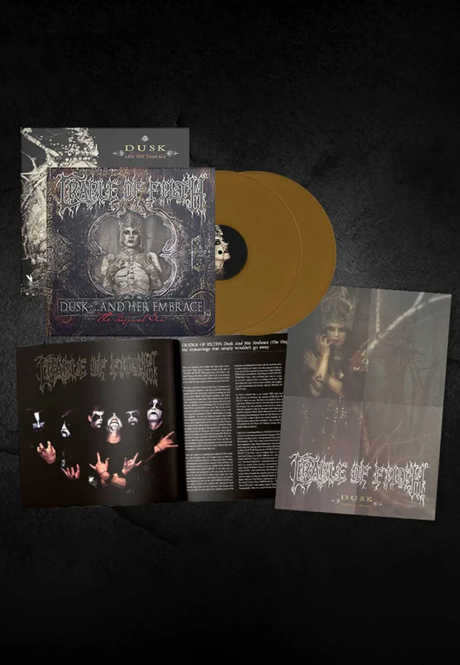 Cradle Of Filth - Dusk And Her Embrace Ltd. Gold - Colored 2 Vinyl