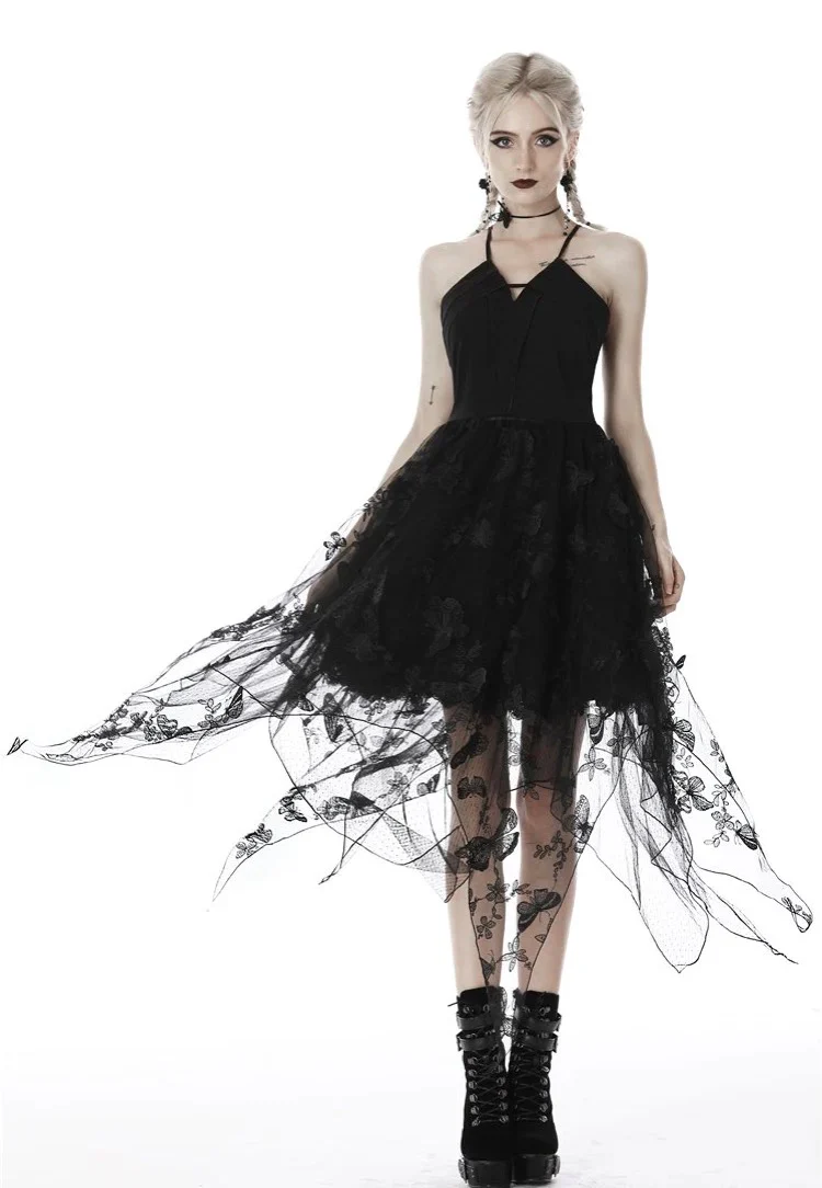 Dark In Love - Gothic Sexy Butterfly Strap - Dress - Image 4