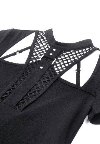 Dark In Love - Punk Hollow Sexy Mesh Black - Top - Image 8