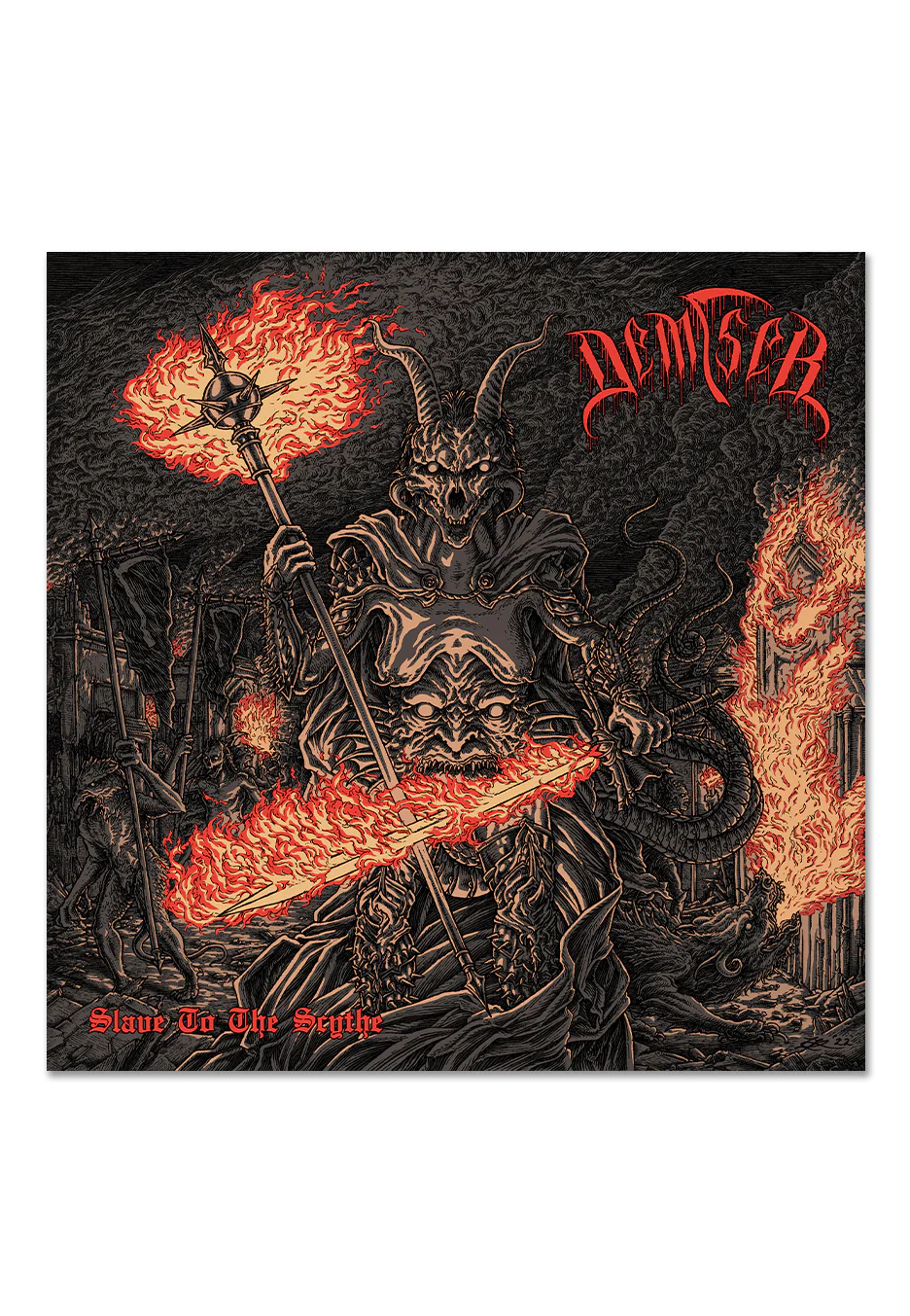 Demiser - Slave To The Scythe Ltd. "Carbureted Fire" Solar Flare Yellow - Colored Vinyl - Image 2