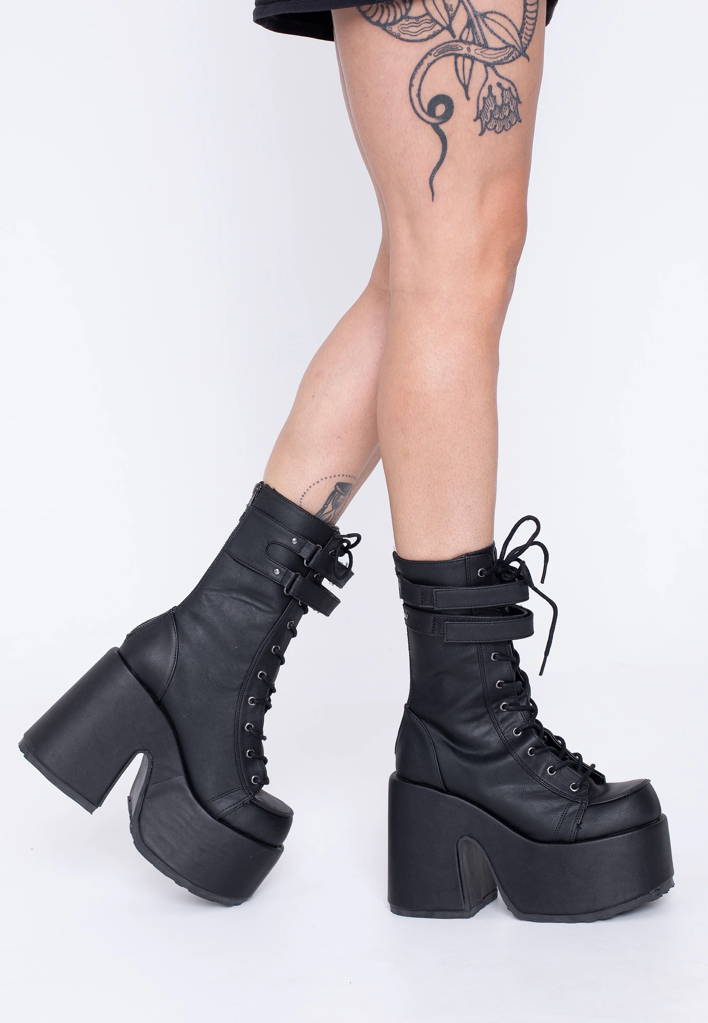 Camel 250 Black Vegan Leather - Girl Shoes - Image 2