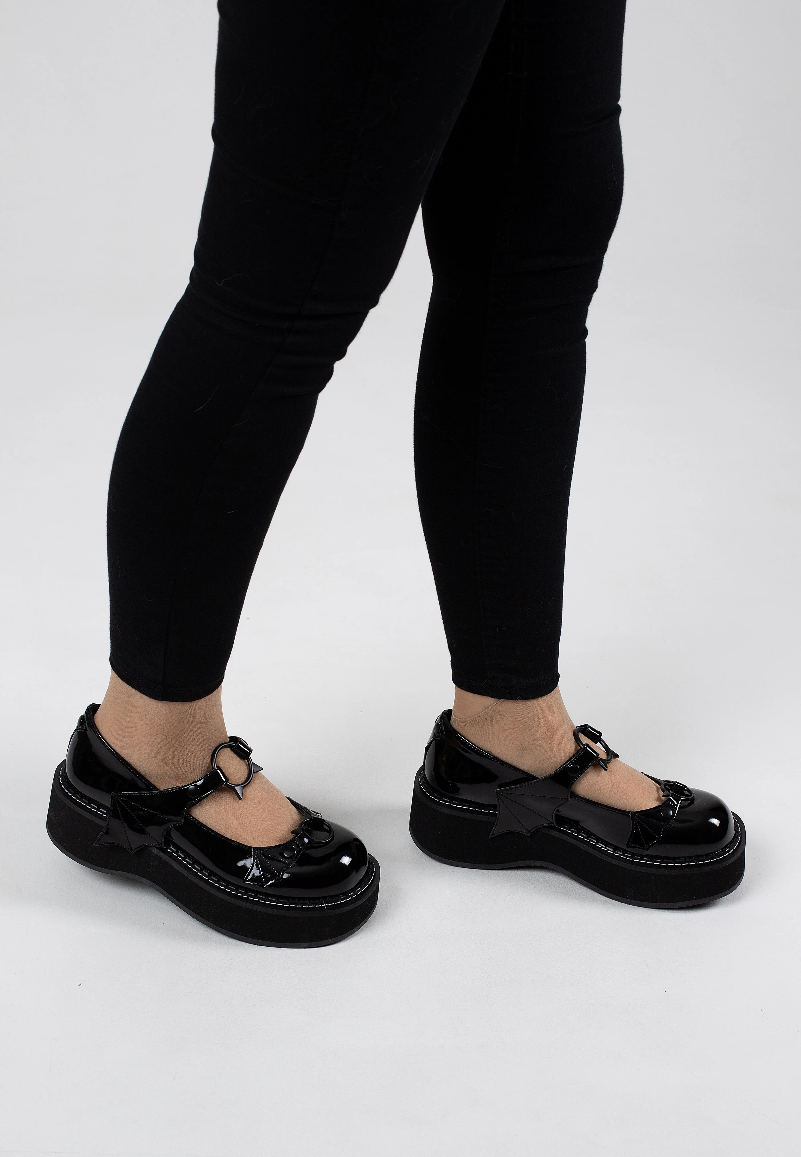 Emily 23 Black Pat - Girl Shoes - Image 9