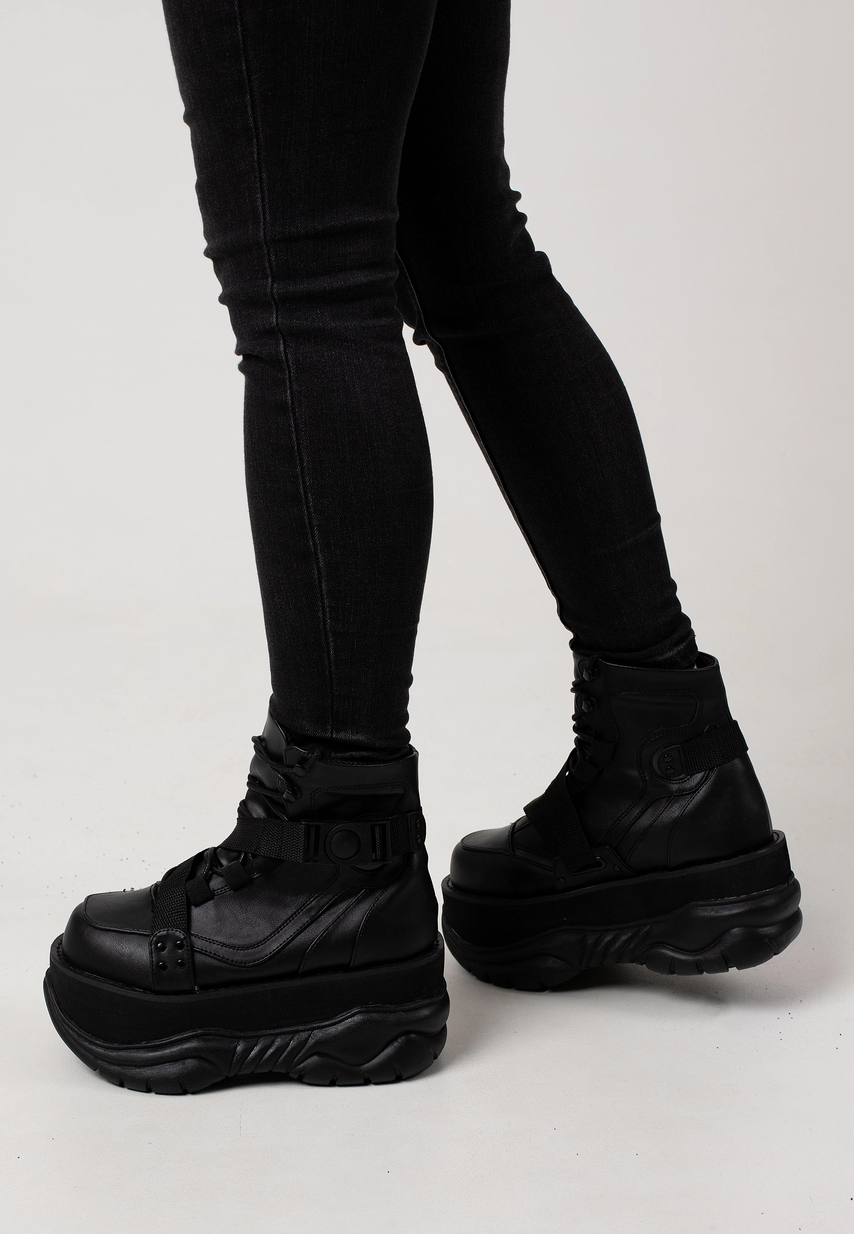 Neptune 181 Black Vegan Leather - Girl Shoes - Image 5