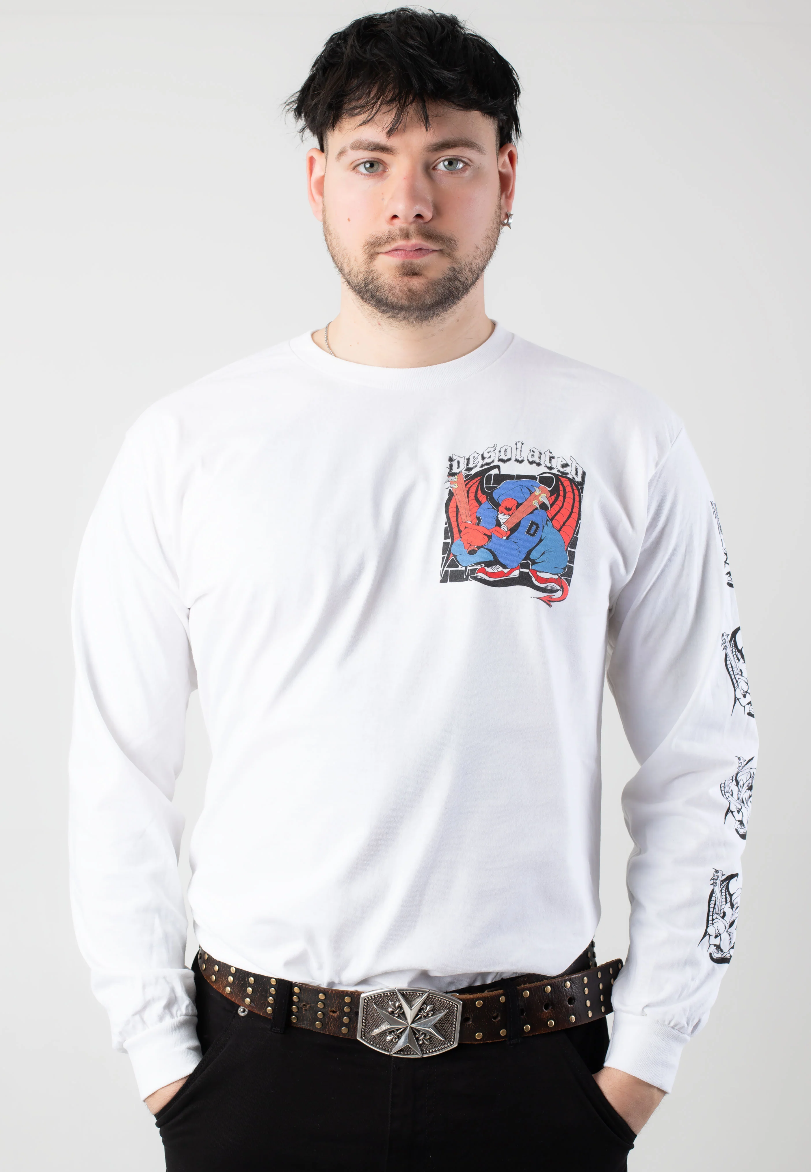 Desolated - Devil Crew White - Longsleeve - Image 3