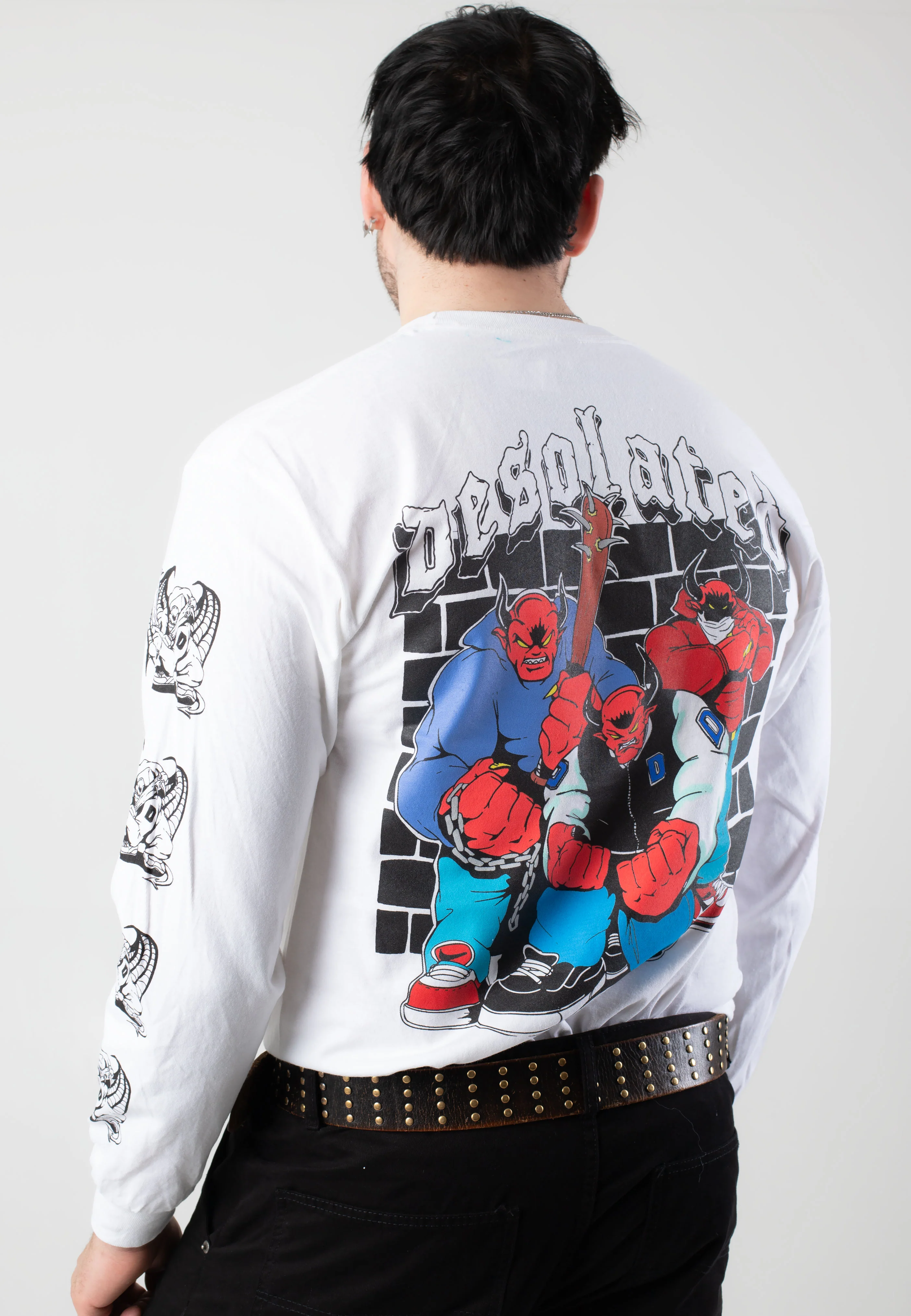 Desolated - Devil Crew White - Longsleeve - Image 4