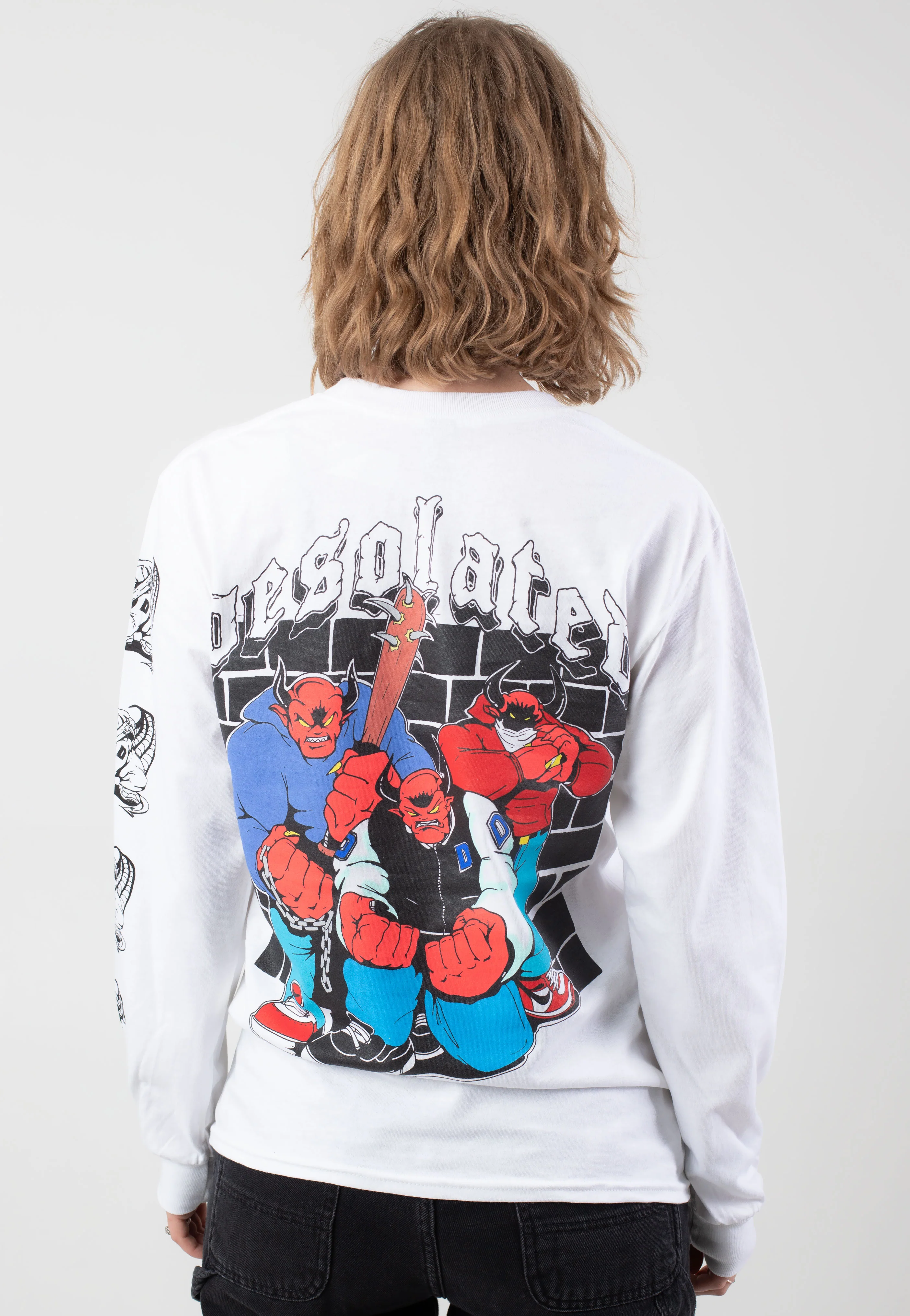 Desolated - Devil Crew White - Longsleeve - Image 7