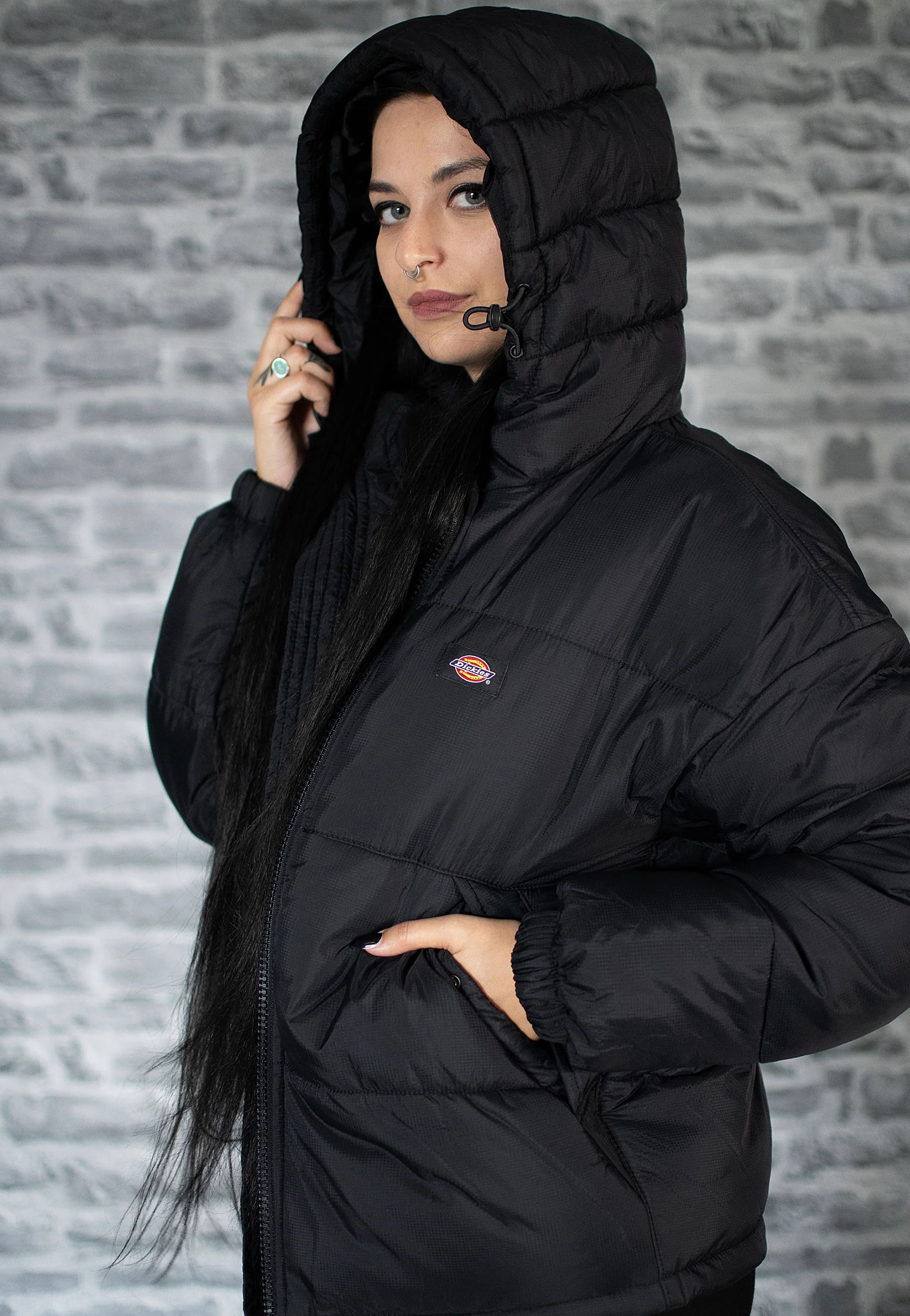 Dickies - Alatna Oversized Puffer Black - Jacket - Image 7