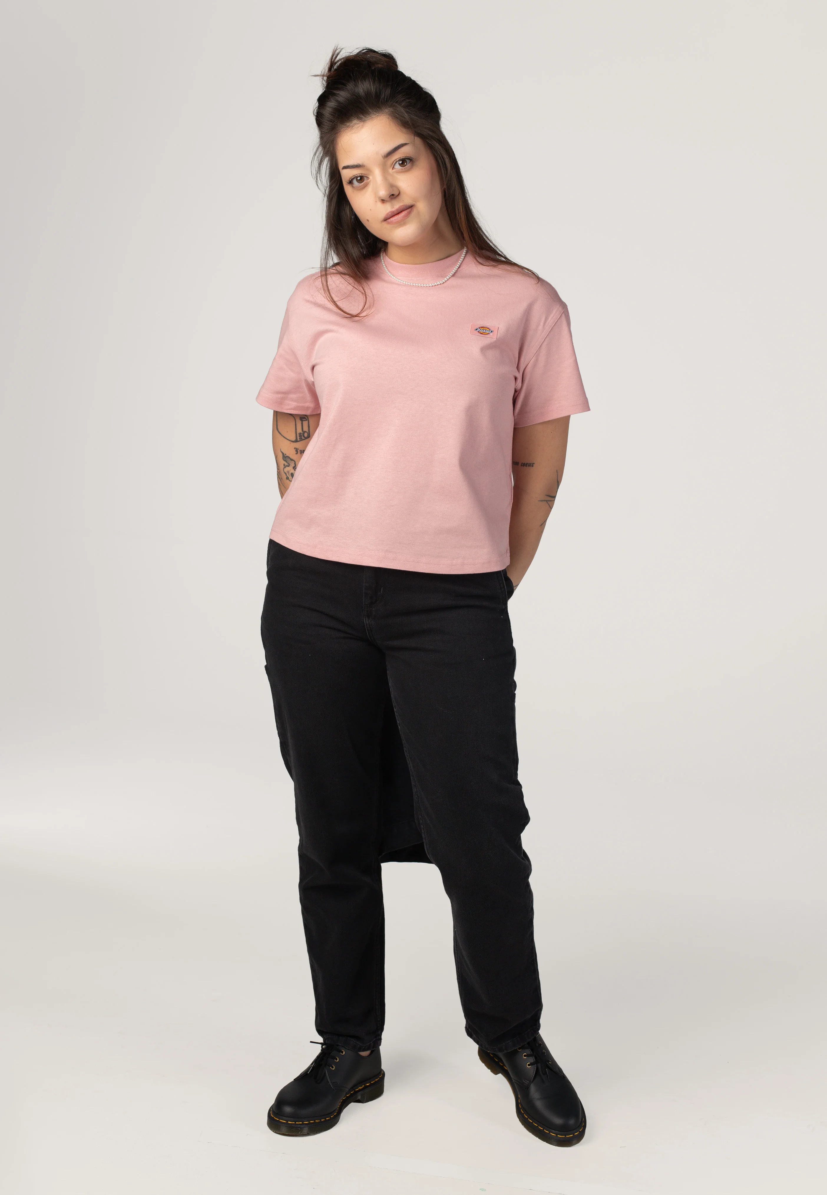 Dickies - Oakport Boxy Bridal Rose - T-Shirt - Image 2