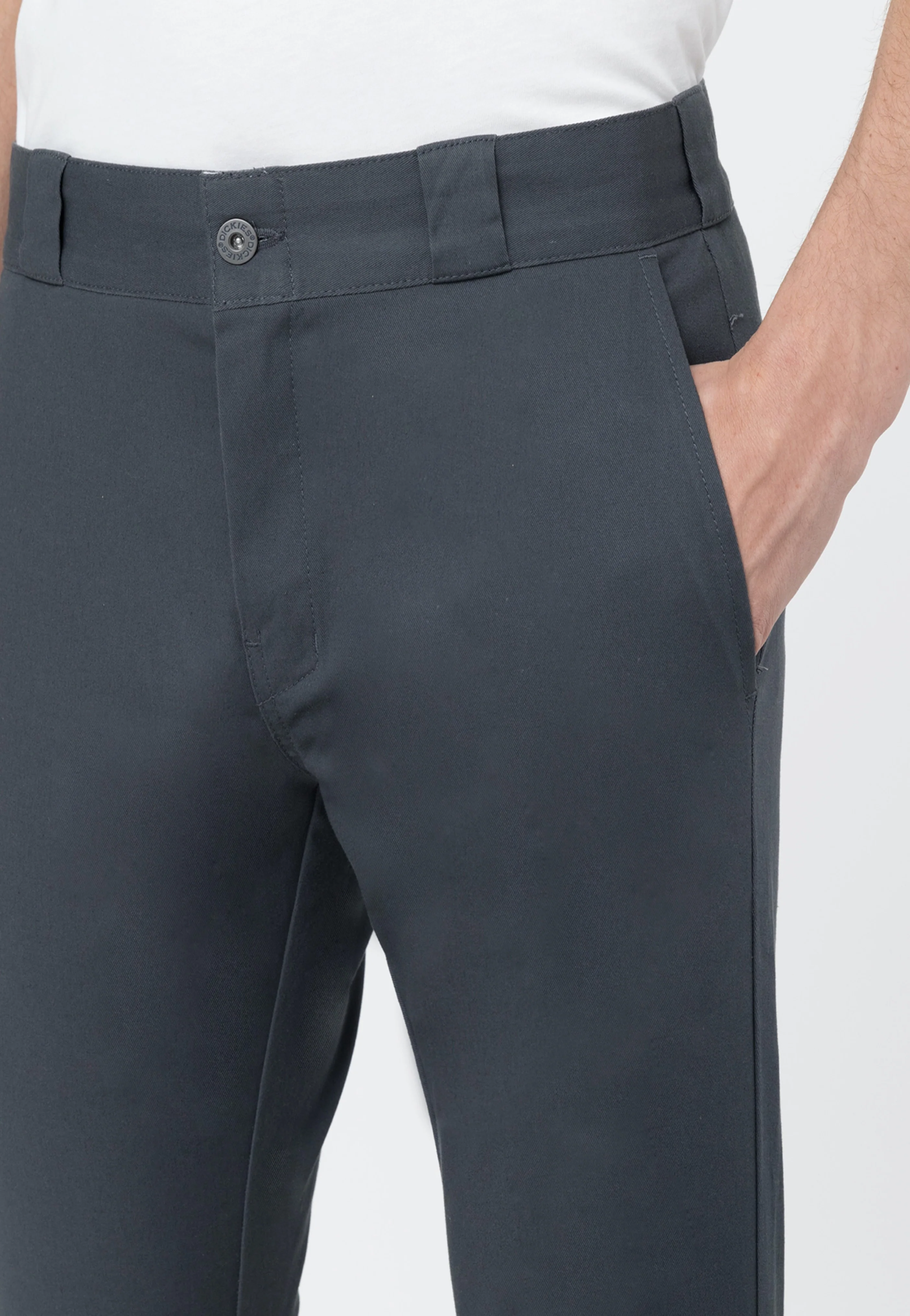 Dickies - Slim Skinny Double Knee Charcoal Grey - Pants - Image 4