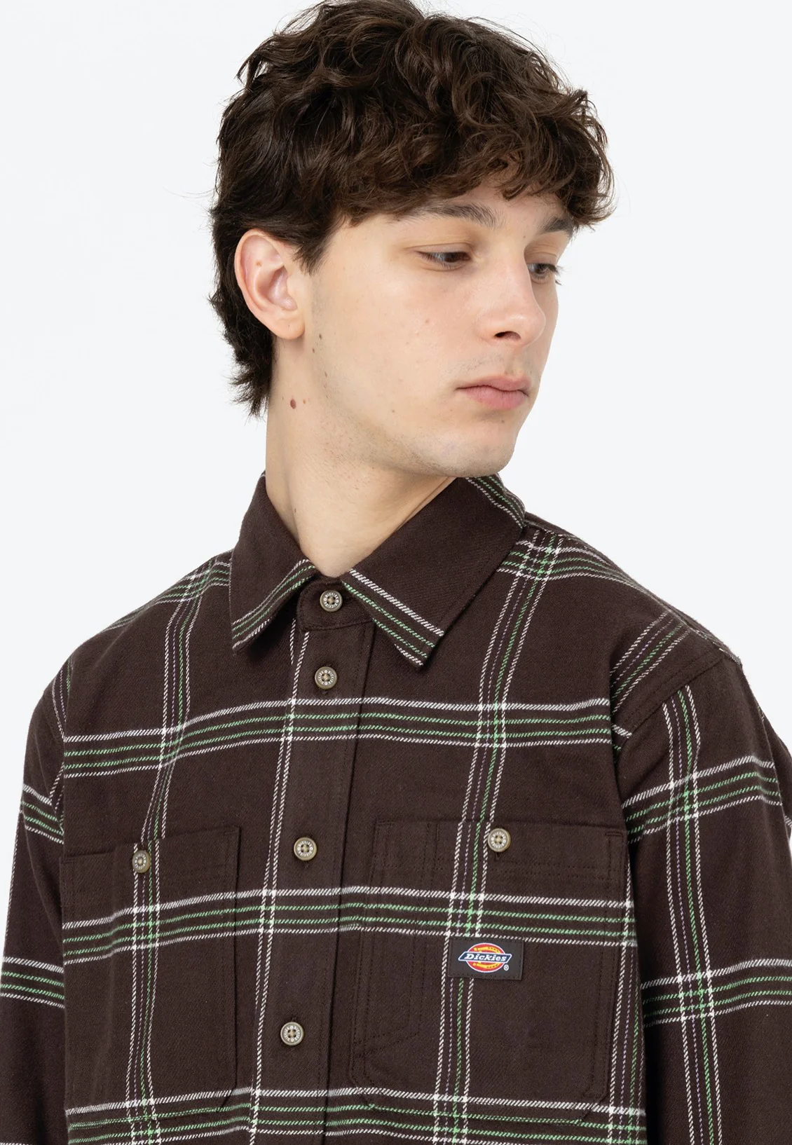 Dickies - Warrenton Dark Brown - Shirt - Image 4