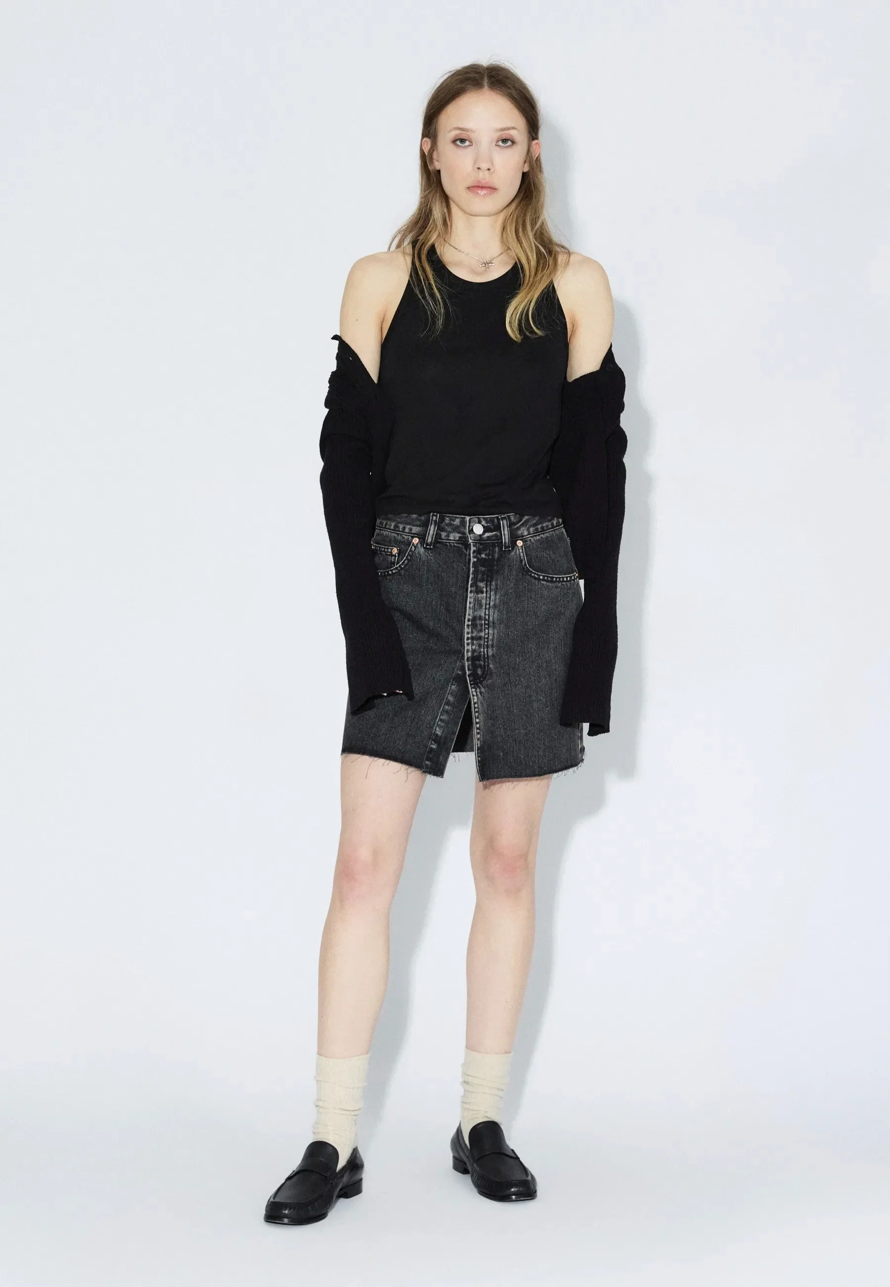 Dr. Denim - Ara Aged Black - Skirt - Image 8