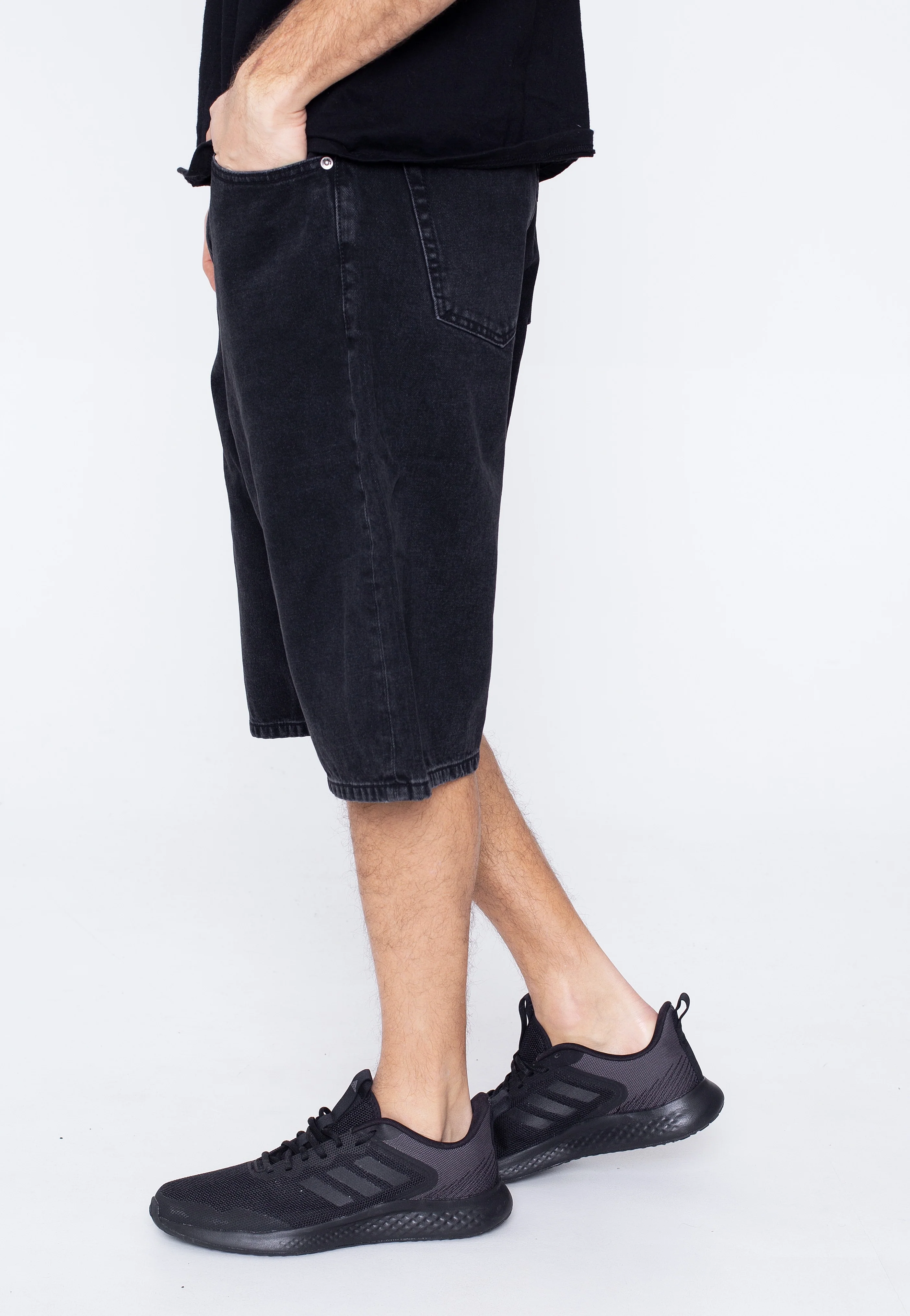 Dr. Denim - Omar Shorts Worn Black - Shorts - Image 2