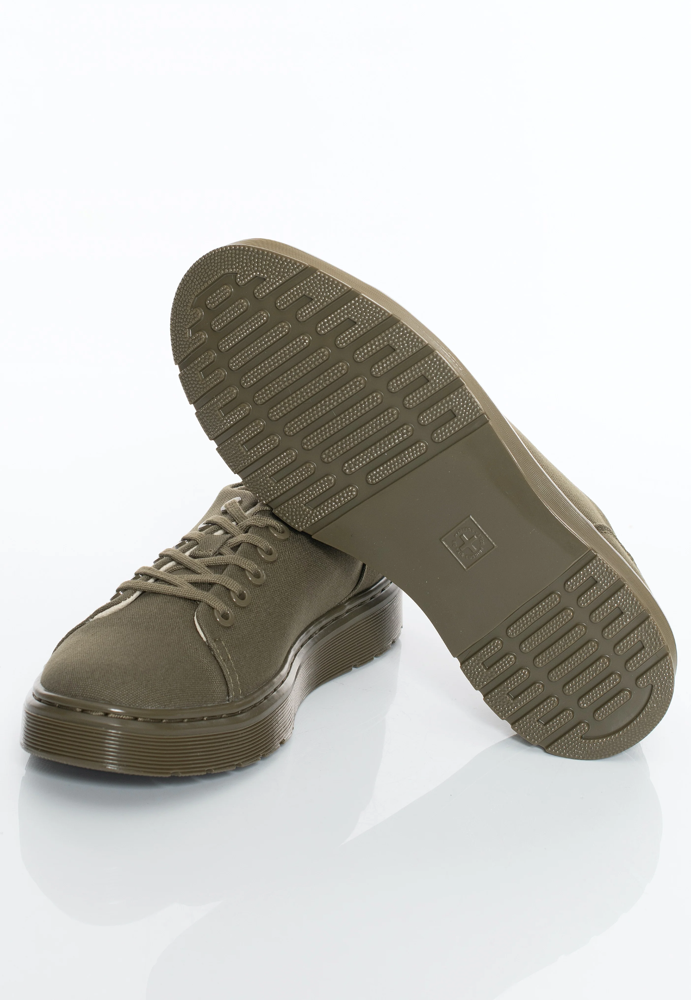 Dr. Martens - Dante 10 Oz Canvas/Olive Milled Coated Leather - Shoes - Image 3