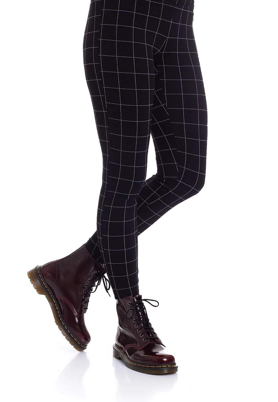 Dr. Martens - Vegan 1460 Cherry Red Oxford Rub Off Red - Shoes - Image 7