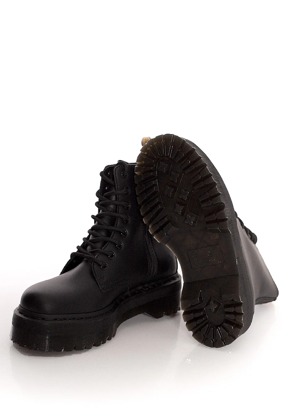 Dr. Martens - Vegan Jadon II Mono Black Felix Rub Off Black - Shoes - Image 7