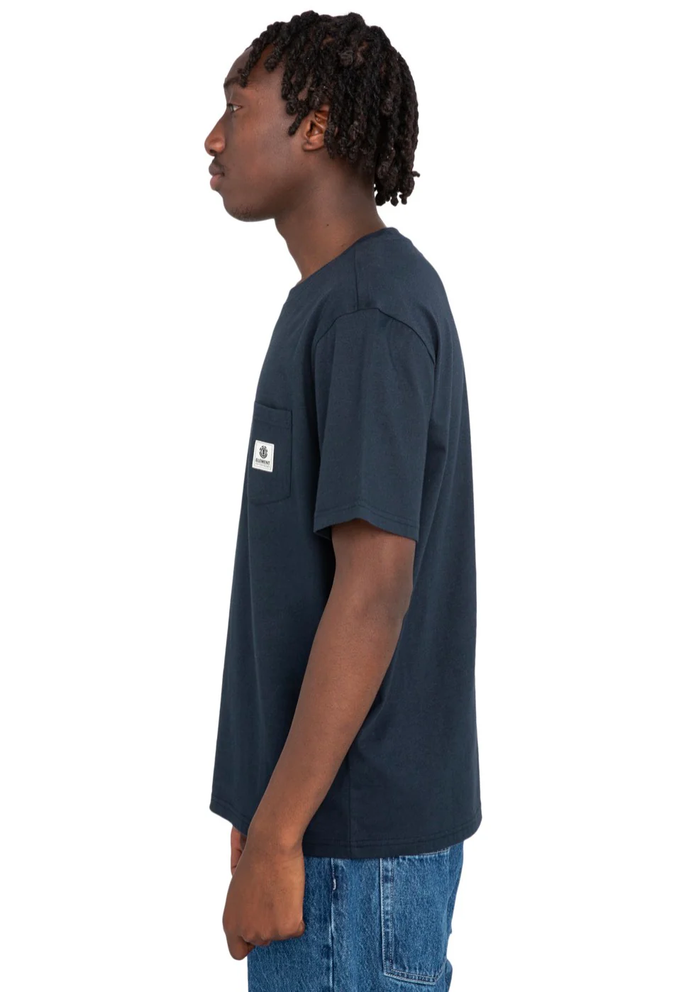 Element - Basic Pocket Label Eclipse Navy - T-Shirt - Image 3