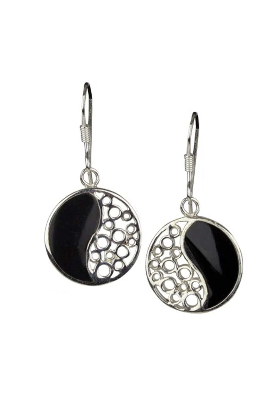 etNox - Yin Yang Silver - Earrings - Image 3