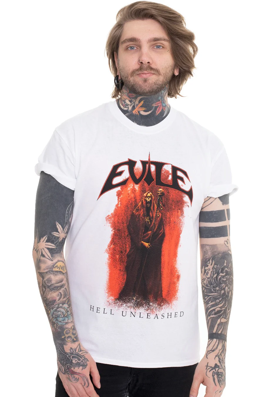 Evile - Hell Unleashed White - T-Shirt - Image 3