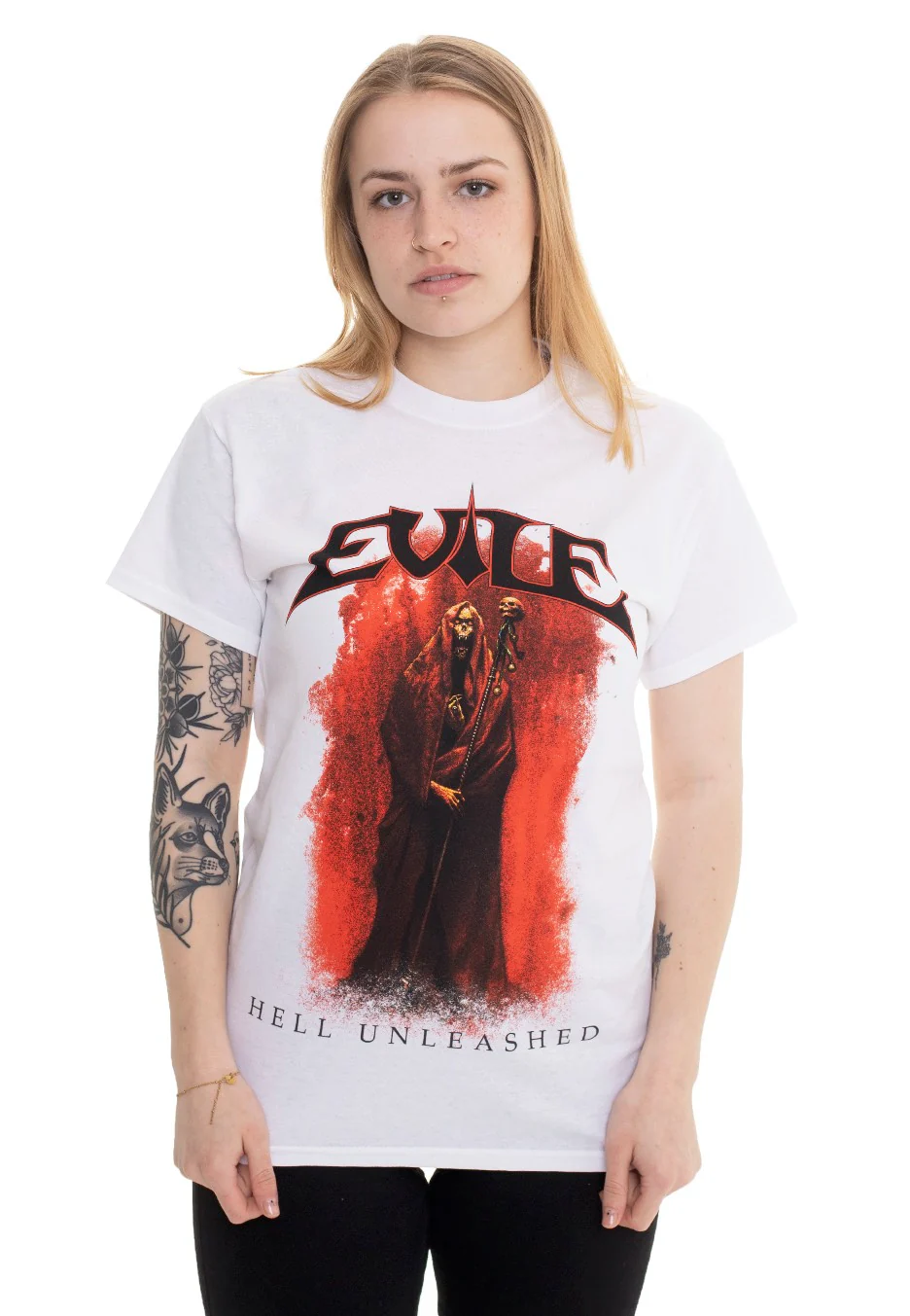Evile - Hell Unleashed White - T-Shirt - Image 5