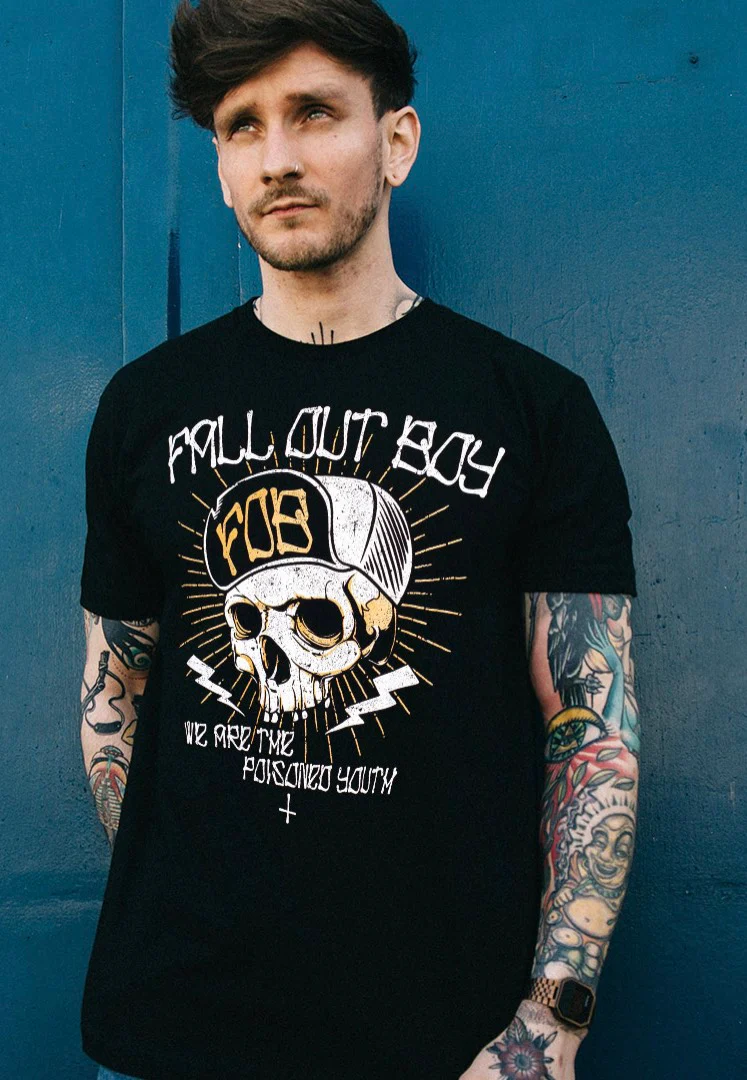 Fall Out Boy - Chest Youth Skull - T-Shirt - Image 3