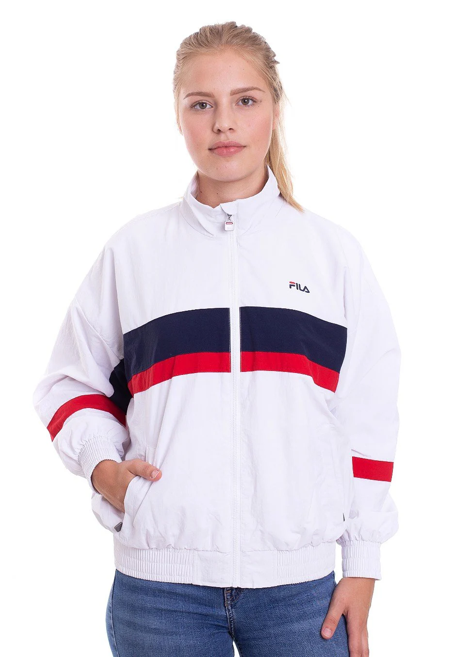 Fila - Urban Line Kaya Bright White/Black Iris/True Red - Windbreaker - Image 2