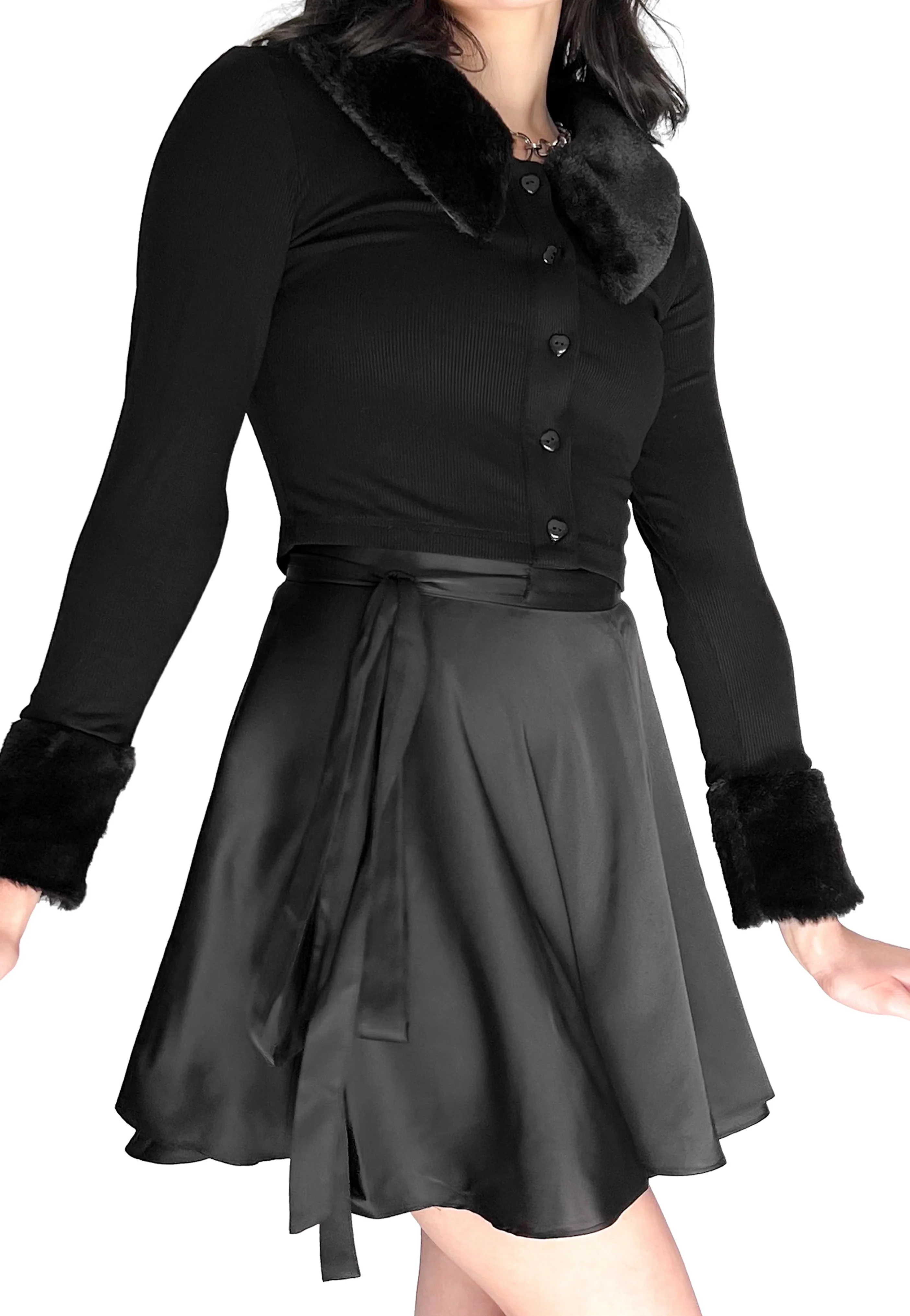 Foxblood - Ballet Wrap Black - Skirt - Image 3