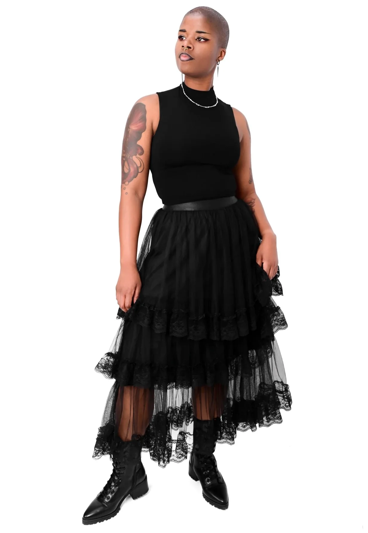 Foxblood - Evelyn Maxi Black - Skirt - Image 2